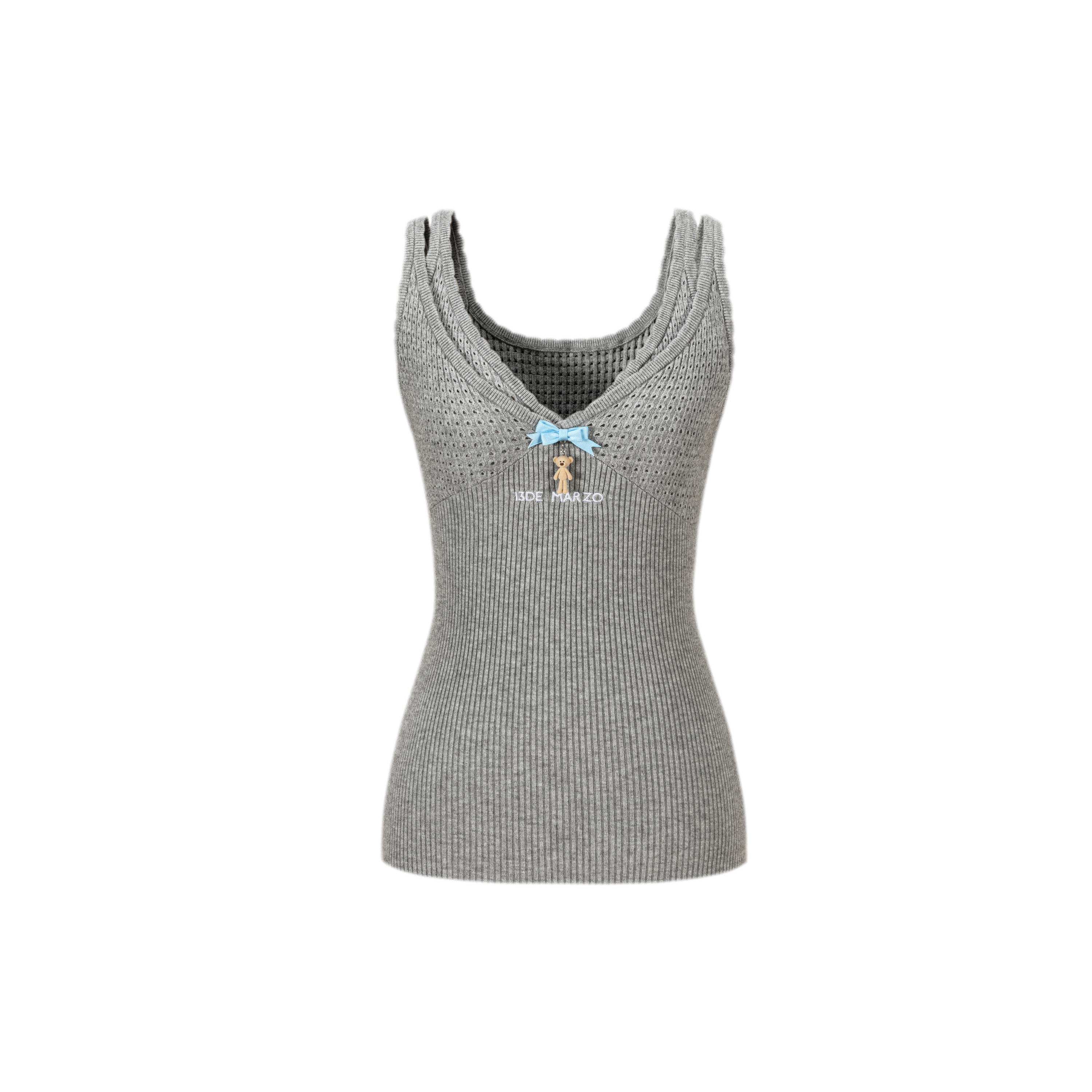 False Two-Piece Knit Top