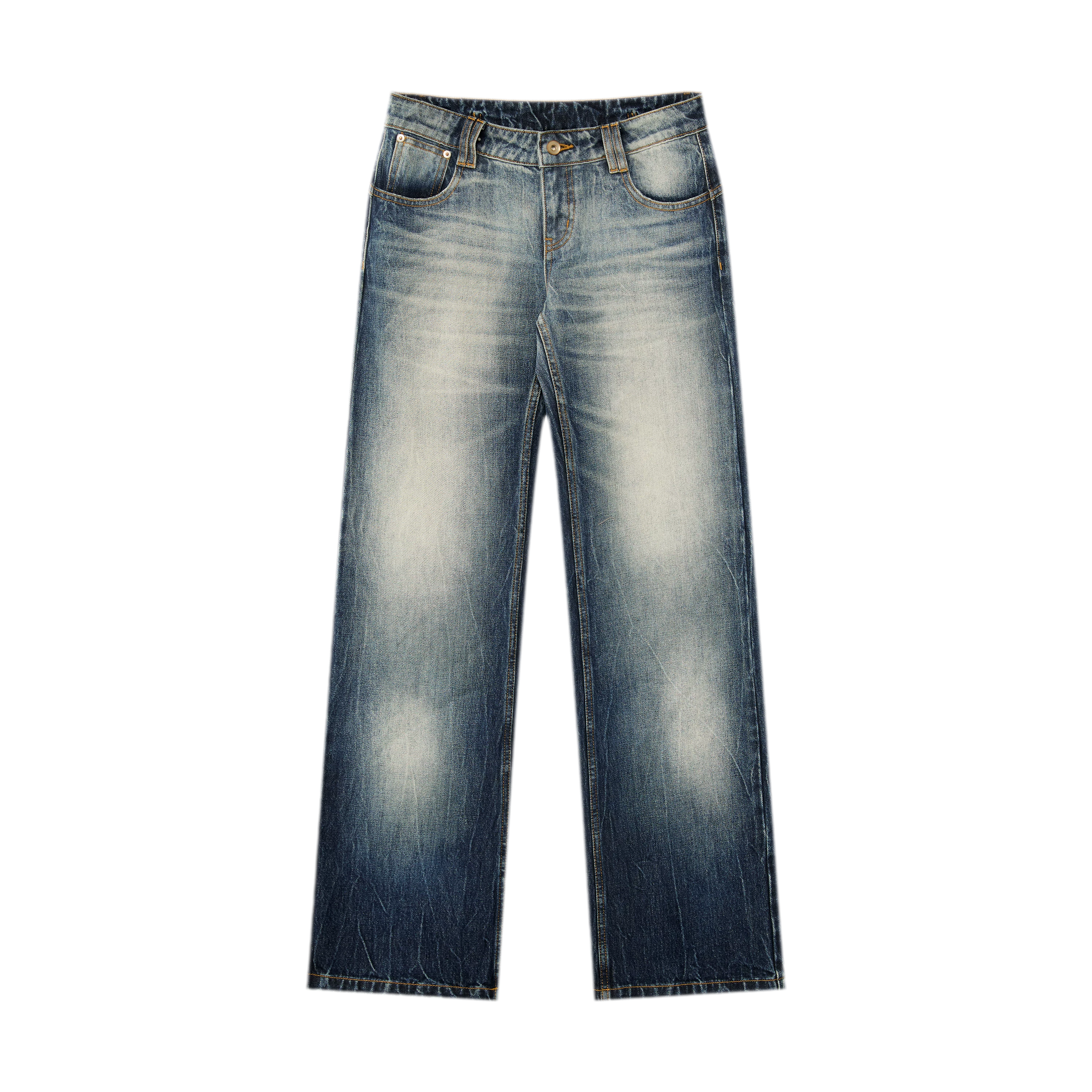 Low-Rise Straight Jeans