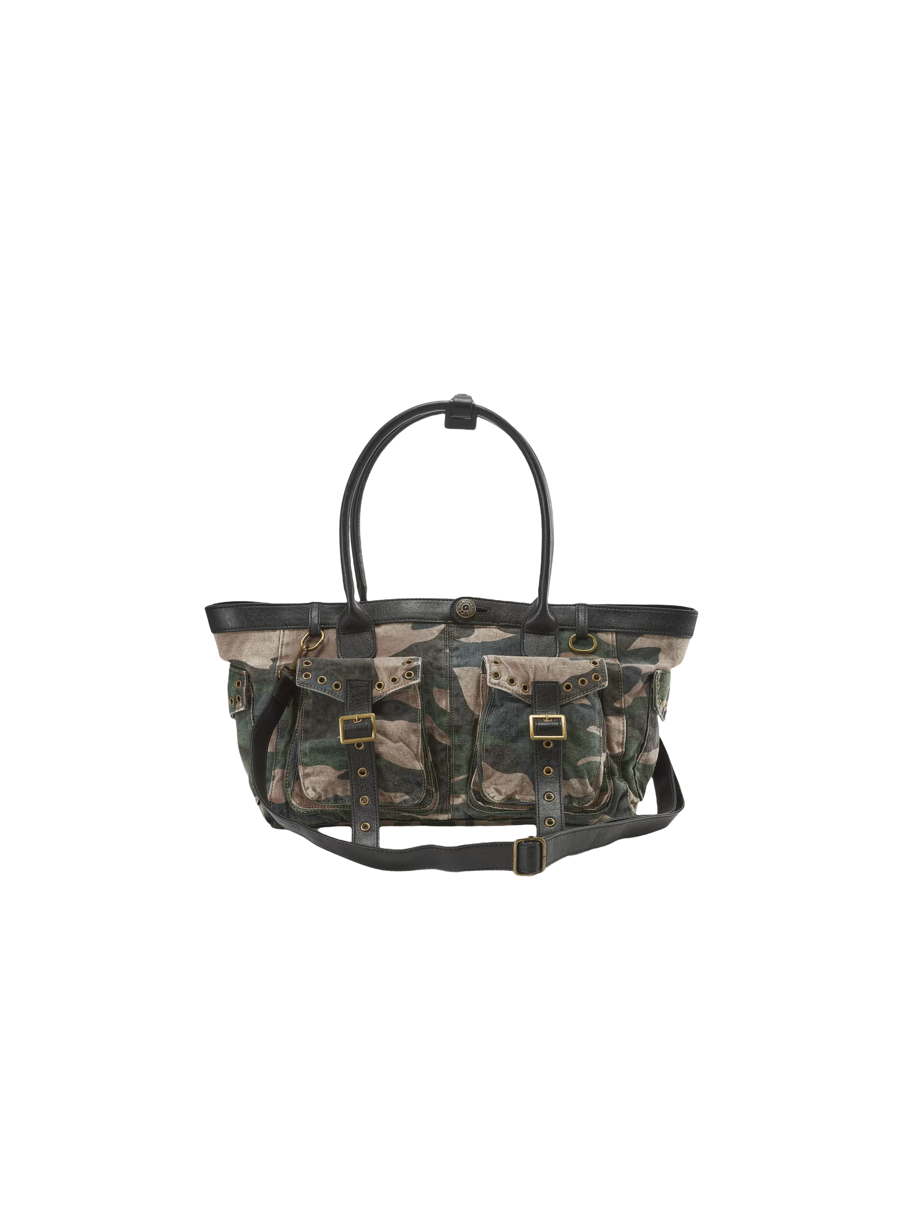 Camouflage & Denim Tote Bag
