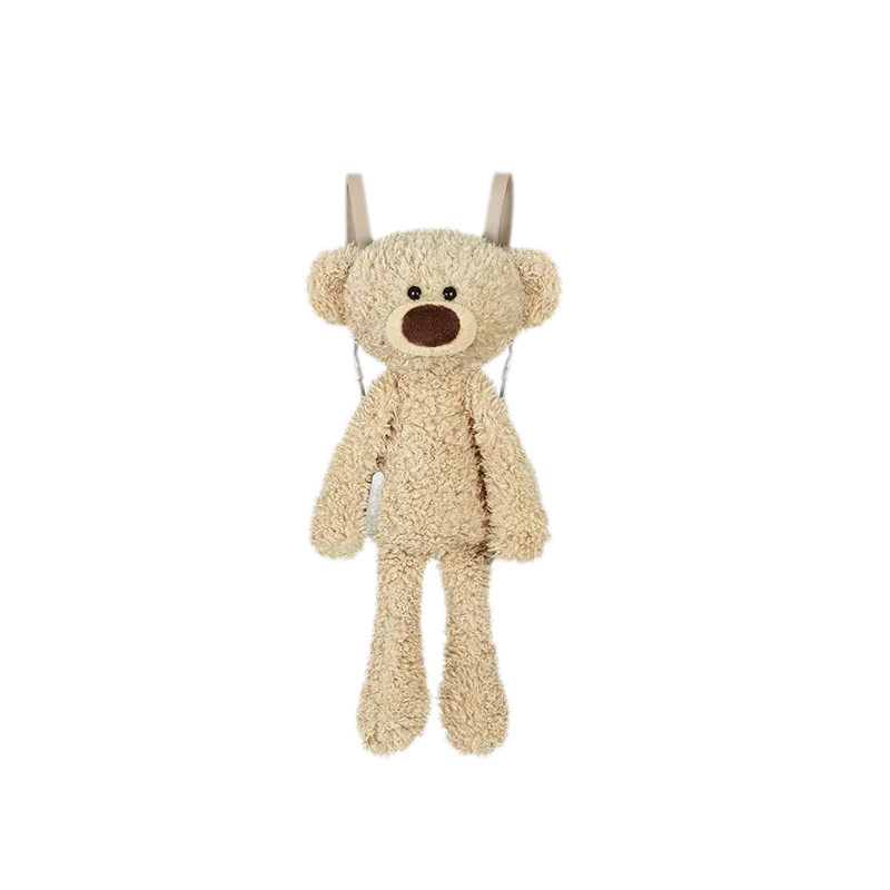 Floral Plush Bear Backpack