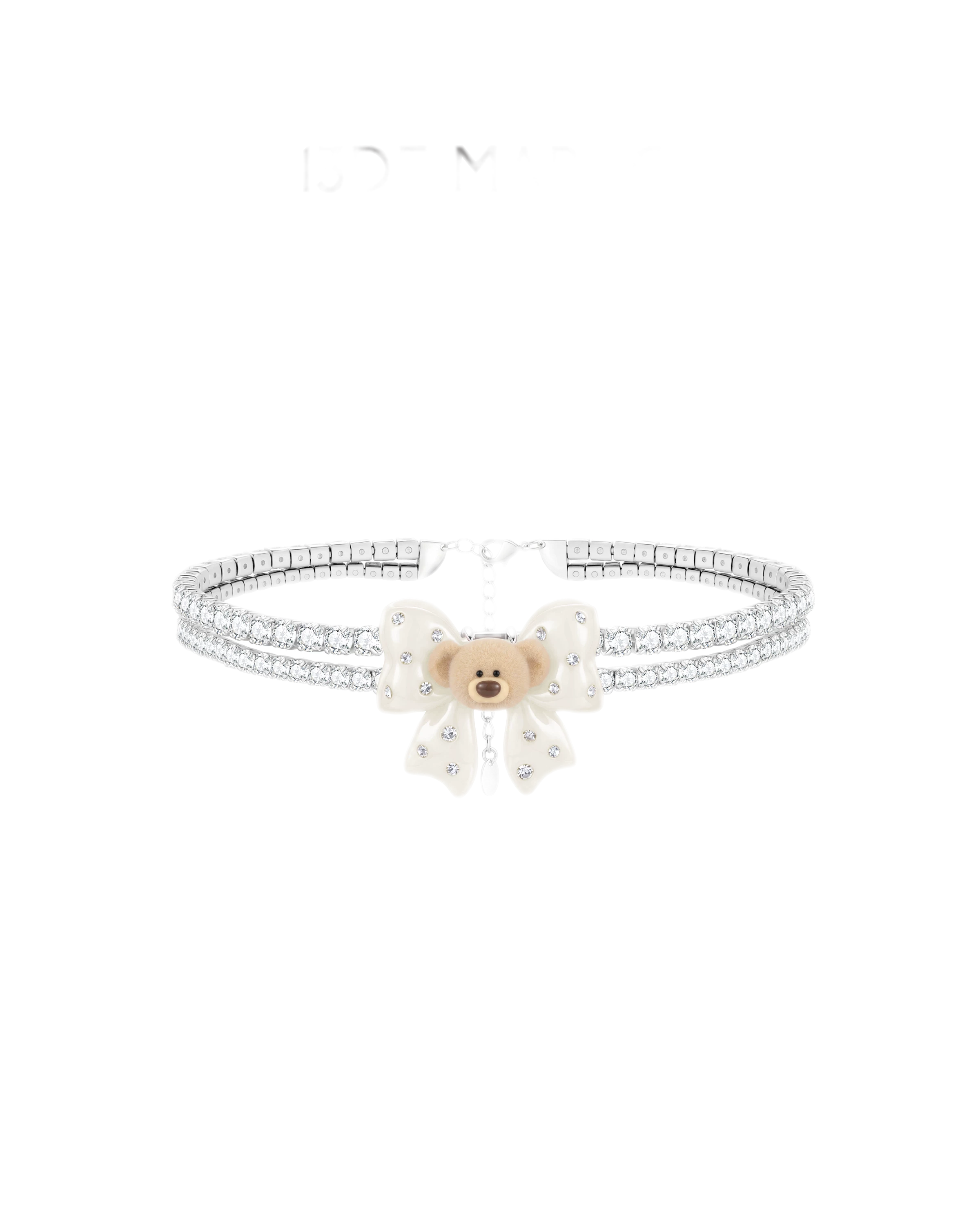 Mini Bear Bow Necklace