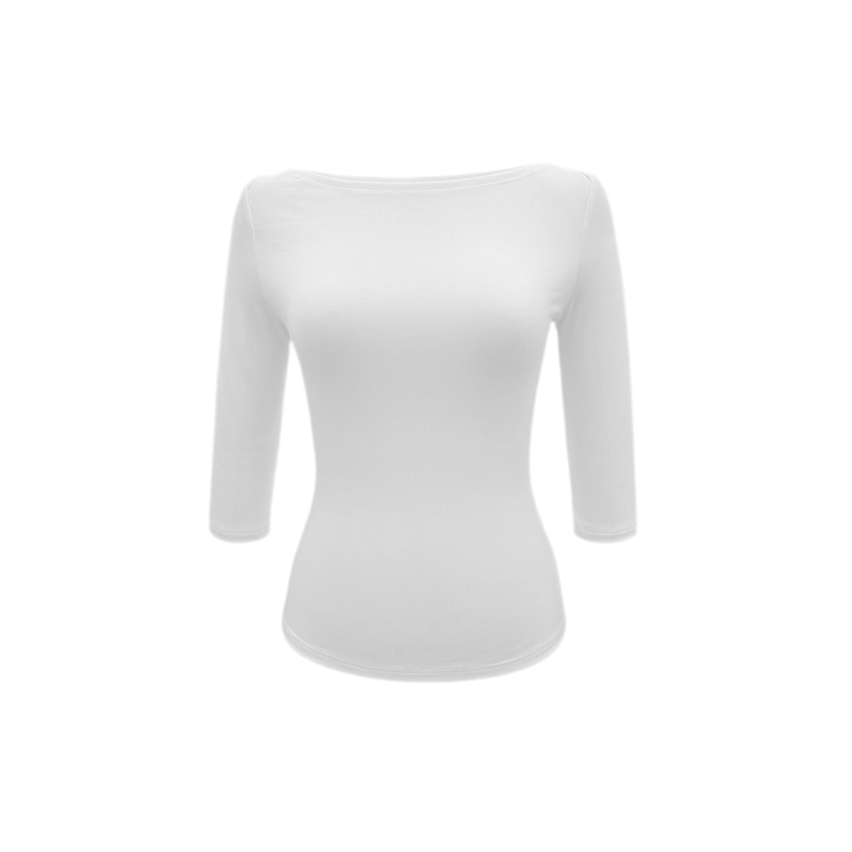 Lyocell Boat Neck Knit Top