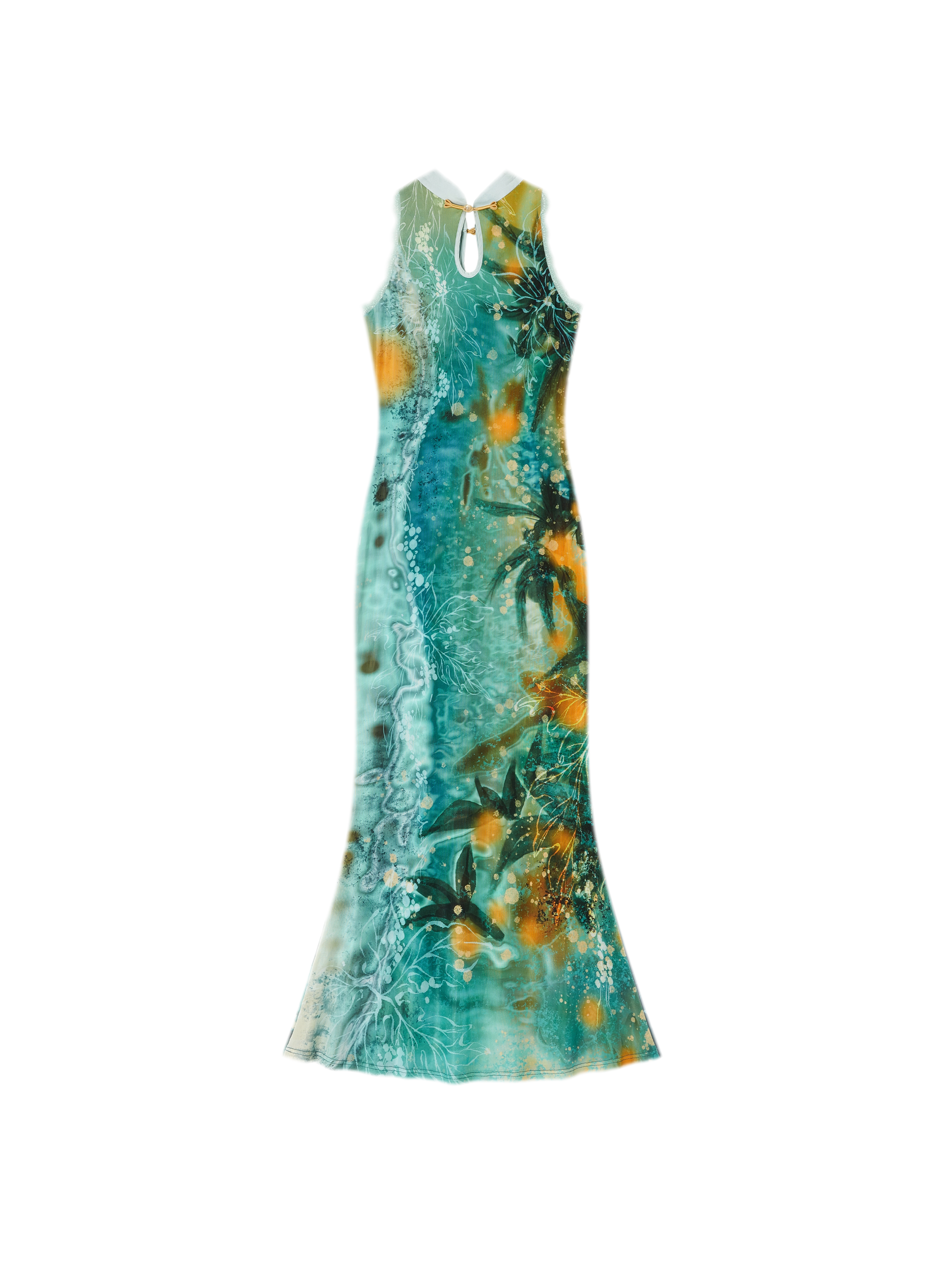 Reversible Fishtail Qipao Dress