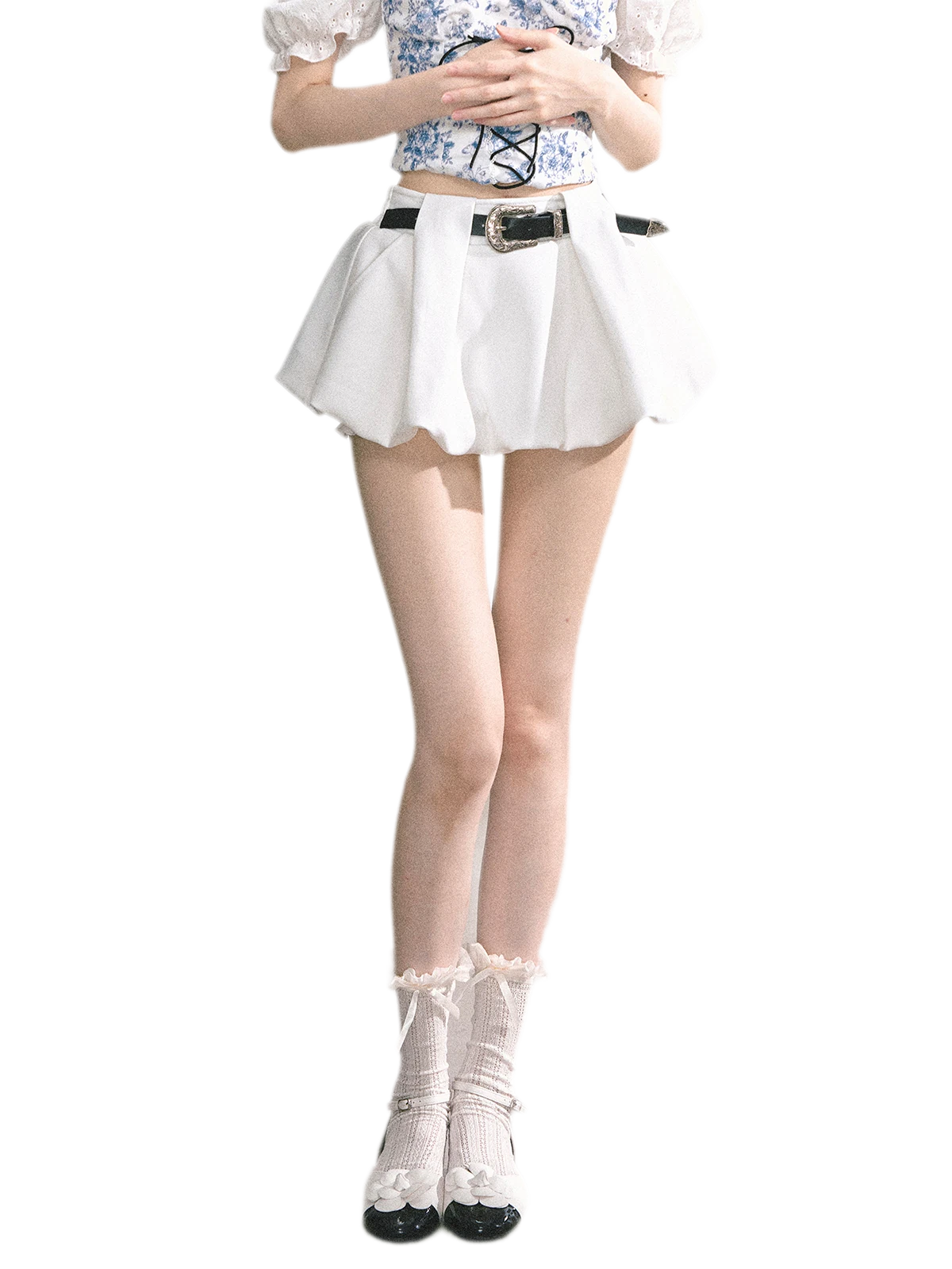ローズバブルミニスカート