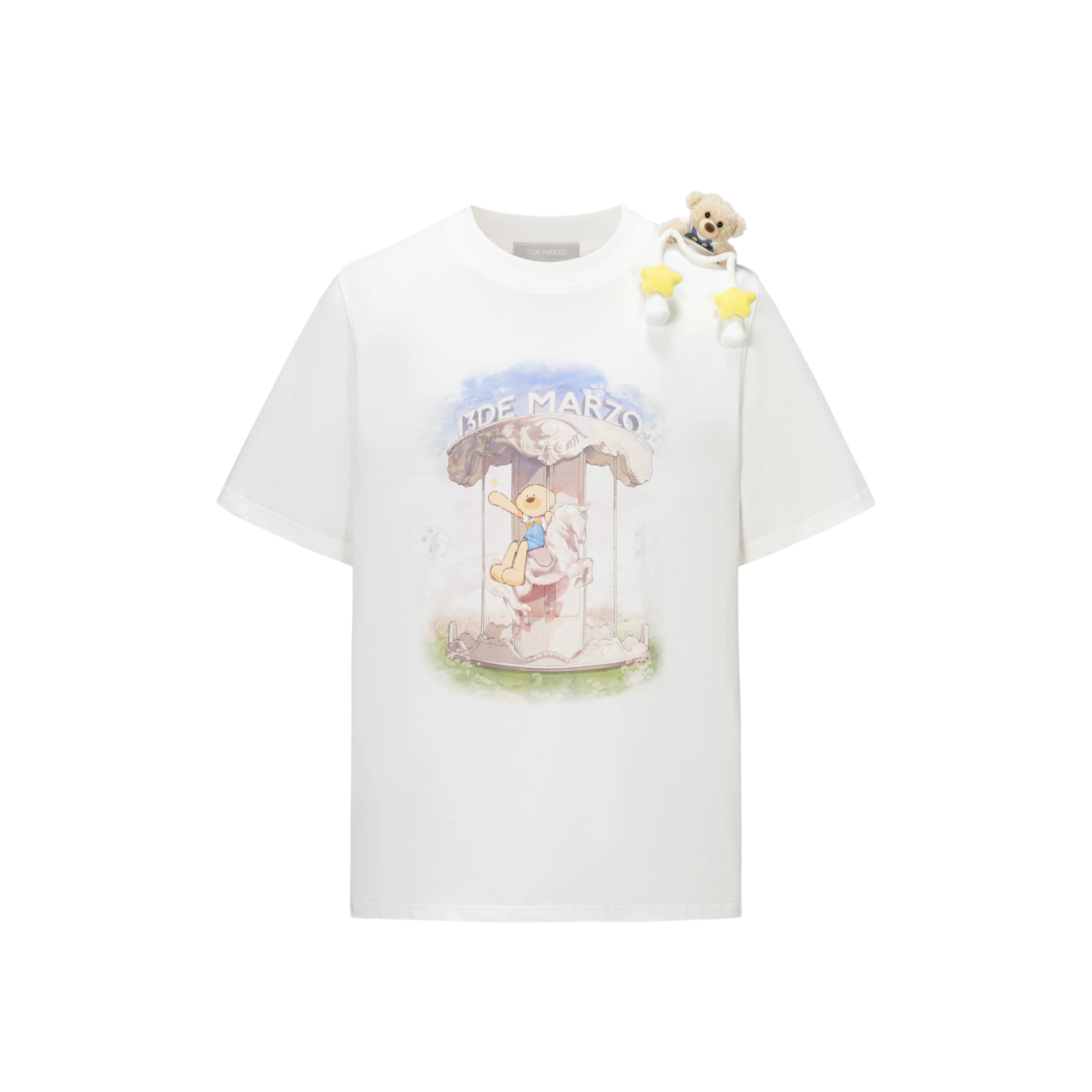 Carousel Print Loose T-shirt