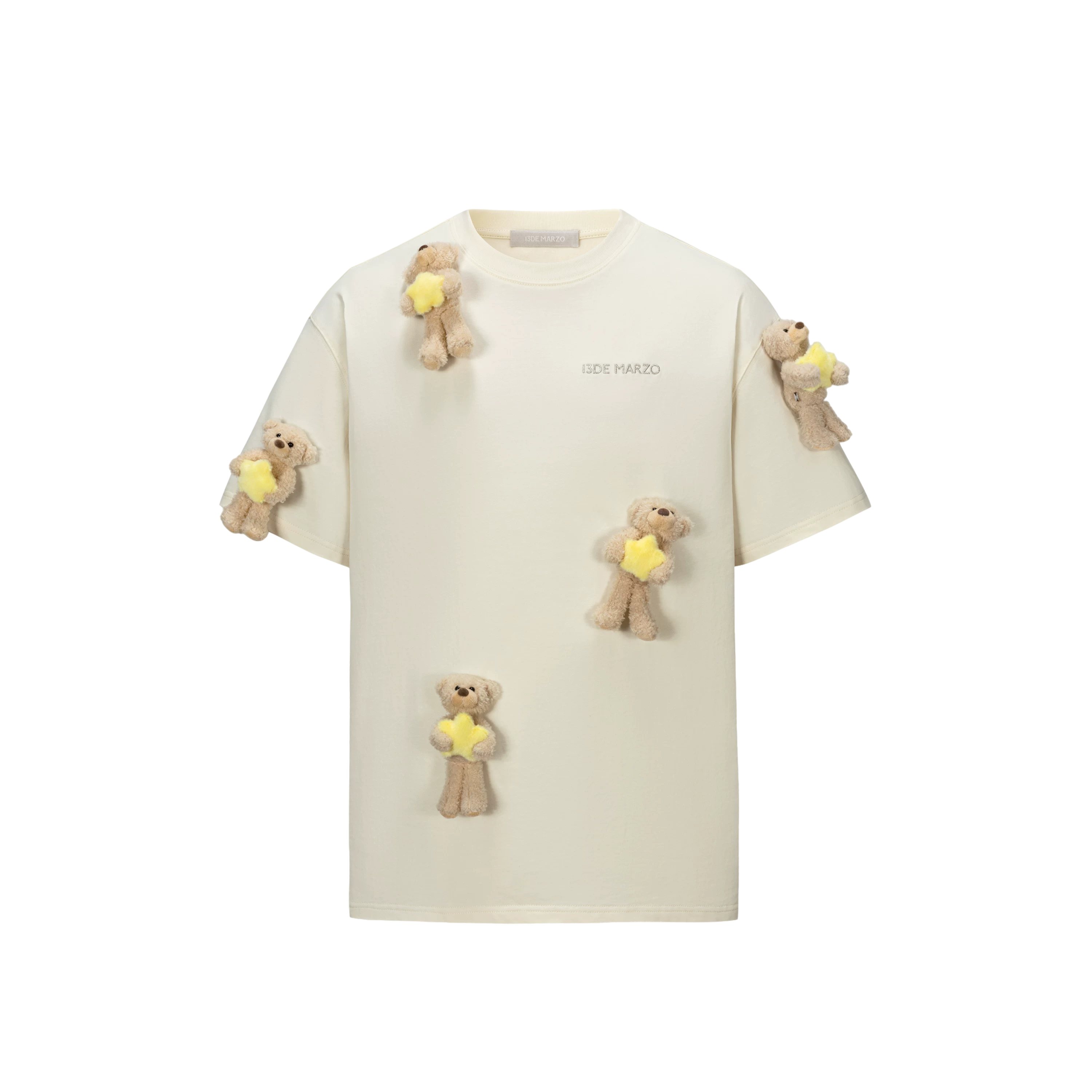 Bear Hug Star Print T-shirt