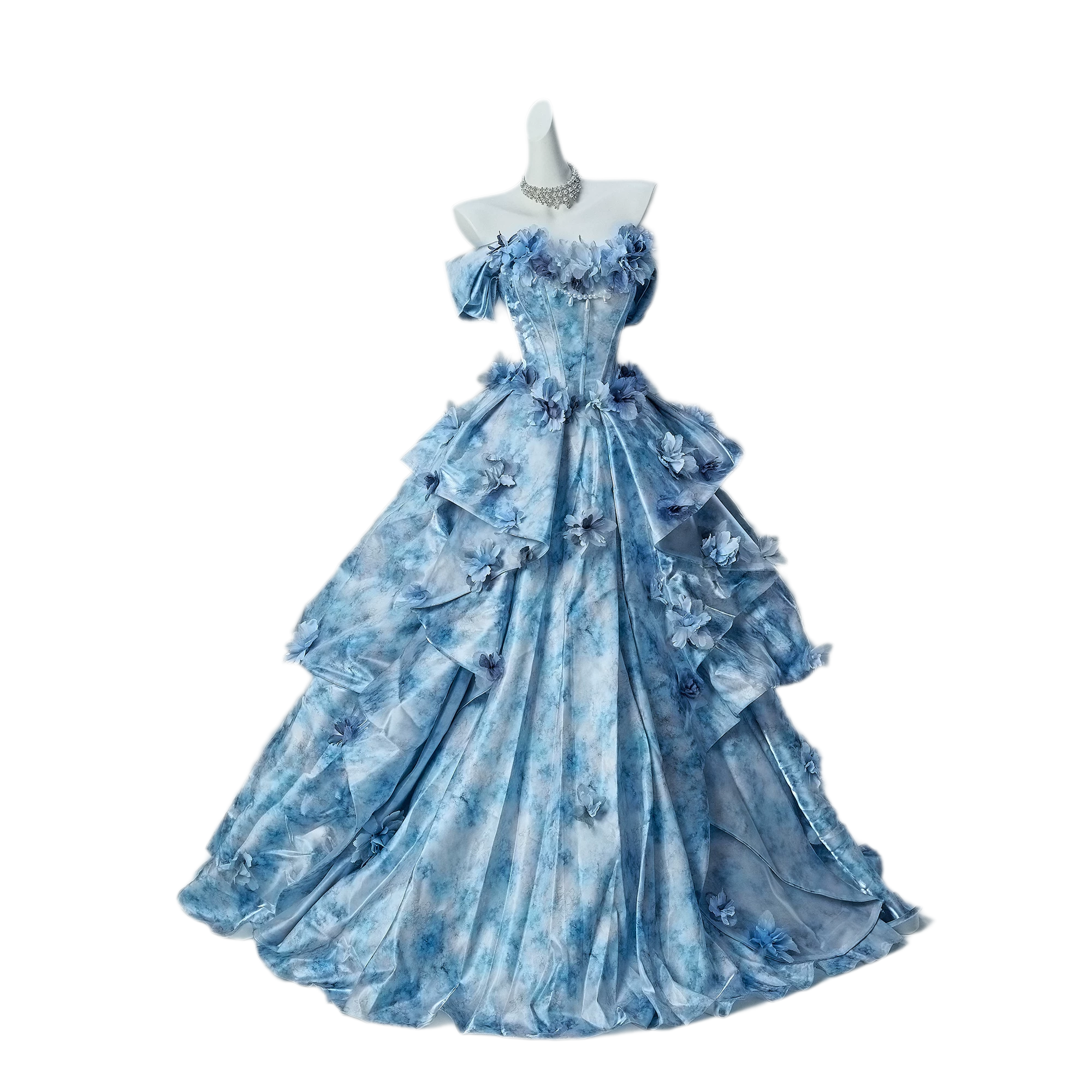 Nayi Floral Ball Gown