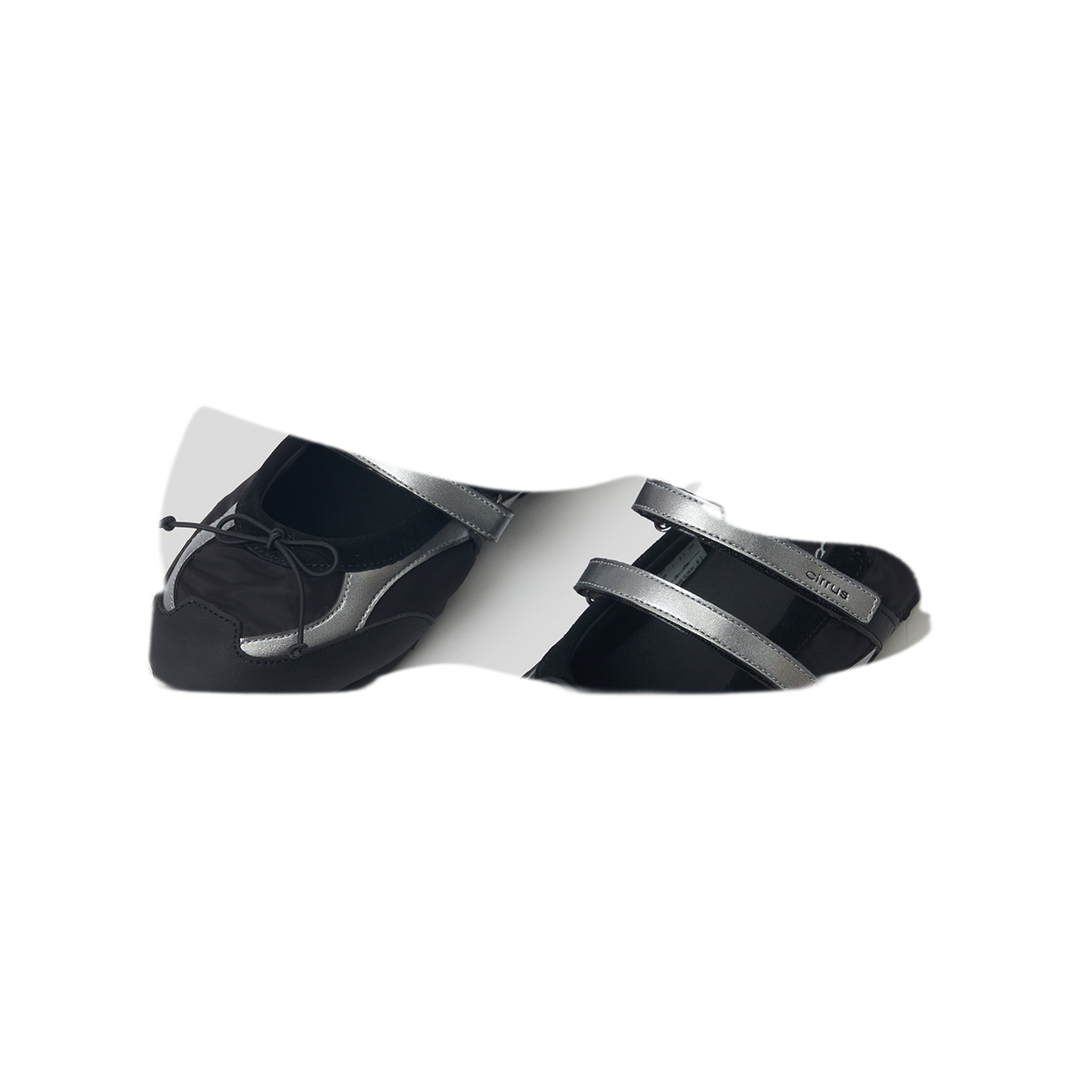 Ruched Ballet Strap Shoes