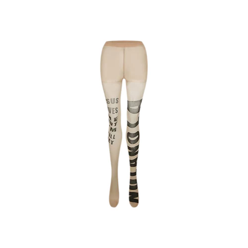 Sheer Letter Tights