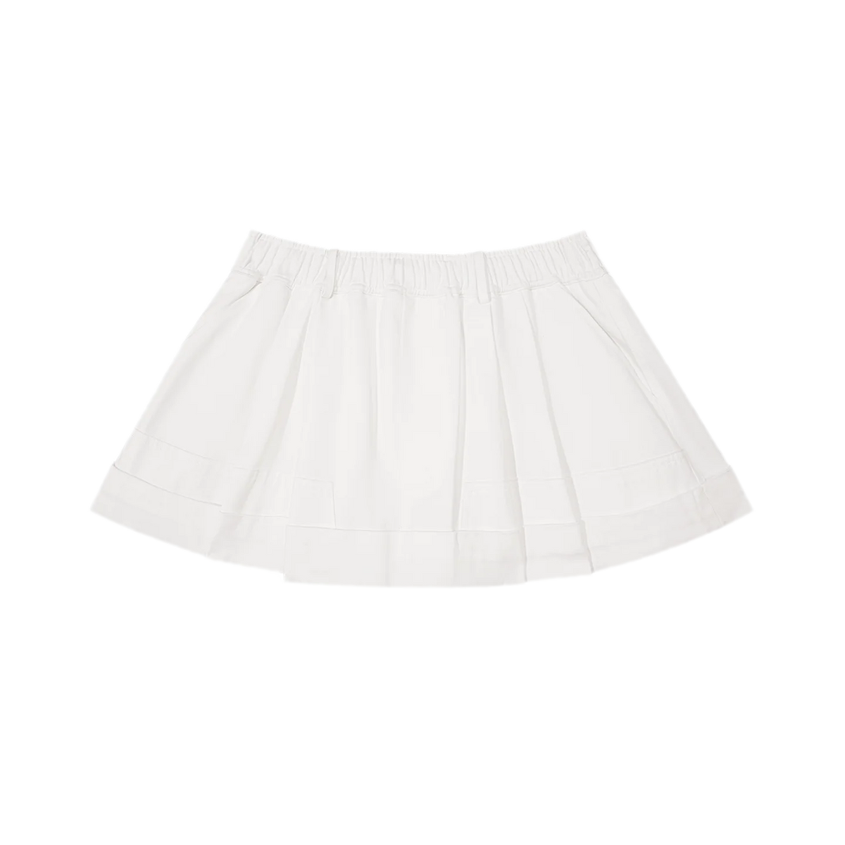 Structured Cotton Bubble Skort