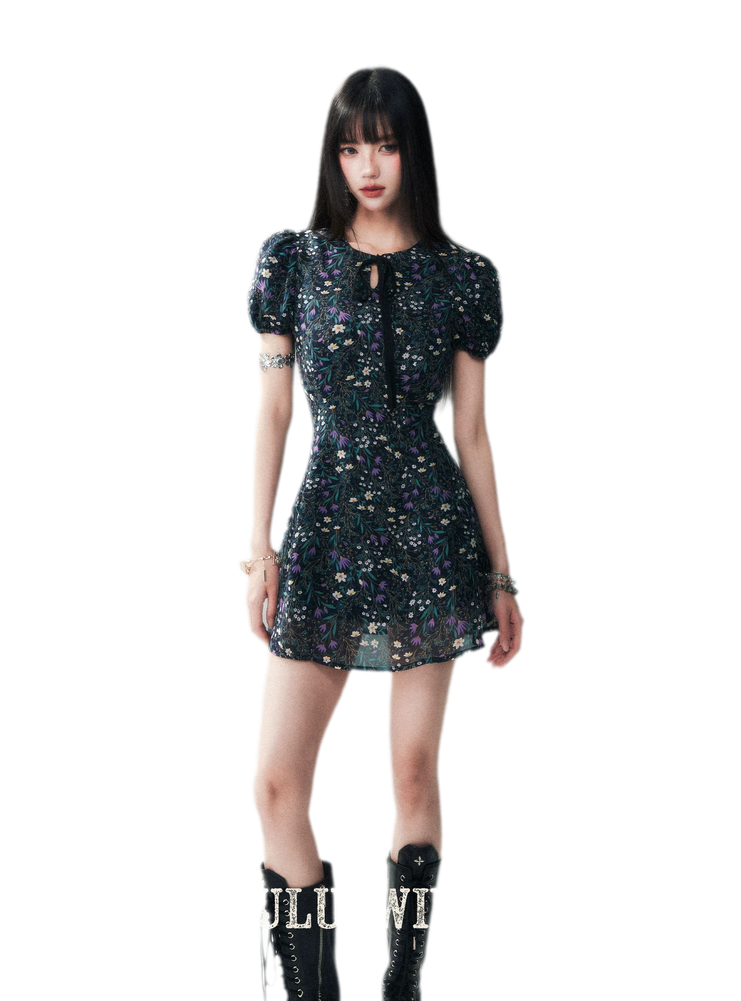 Ink Lily Vintage Mini dress