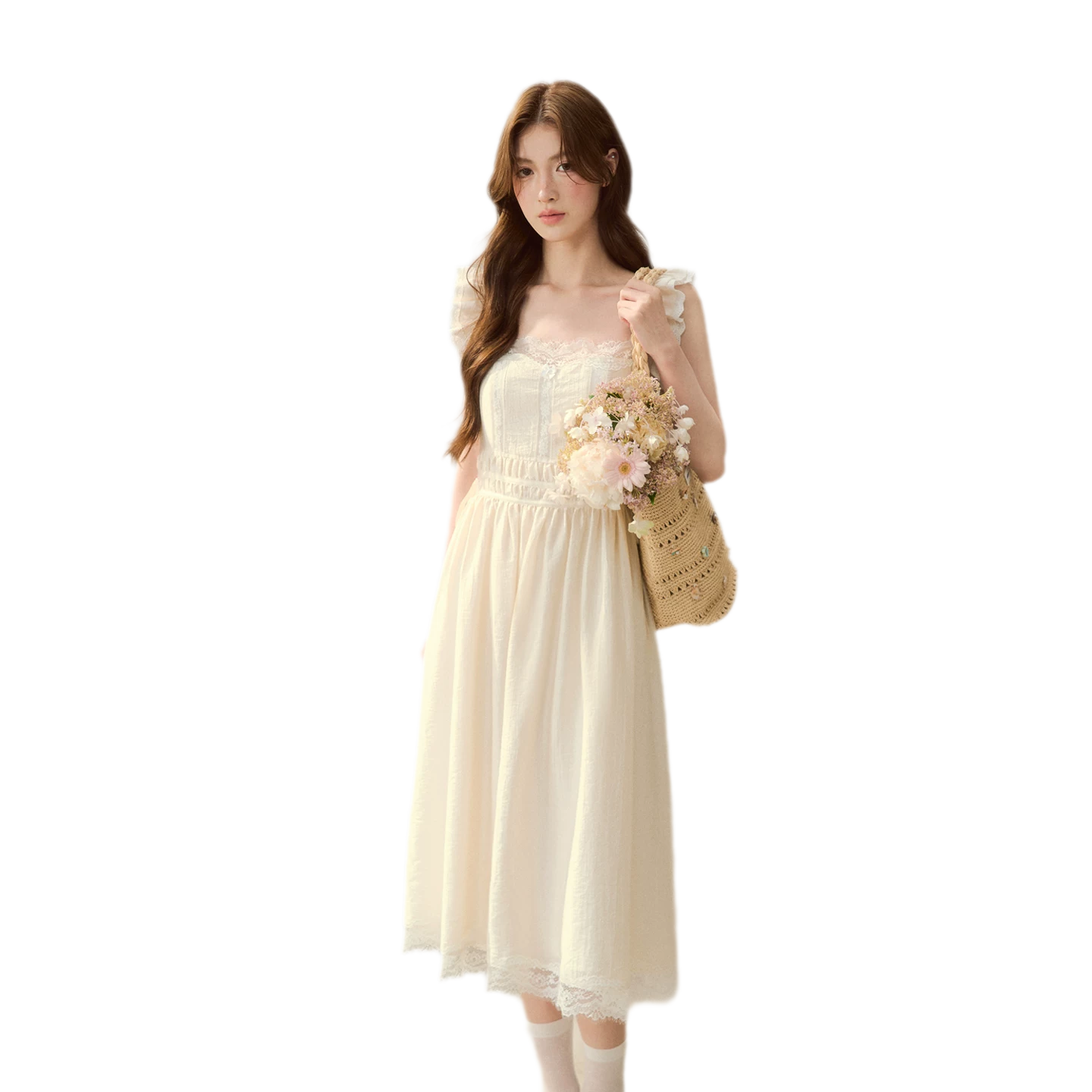 Lace Trim Slip Dress
