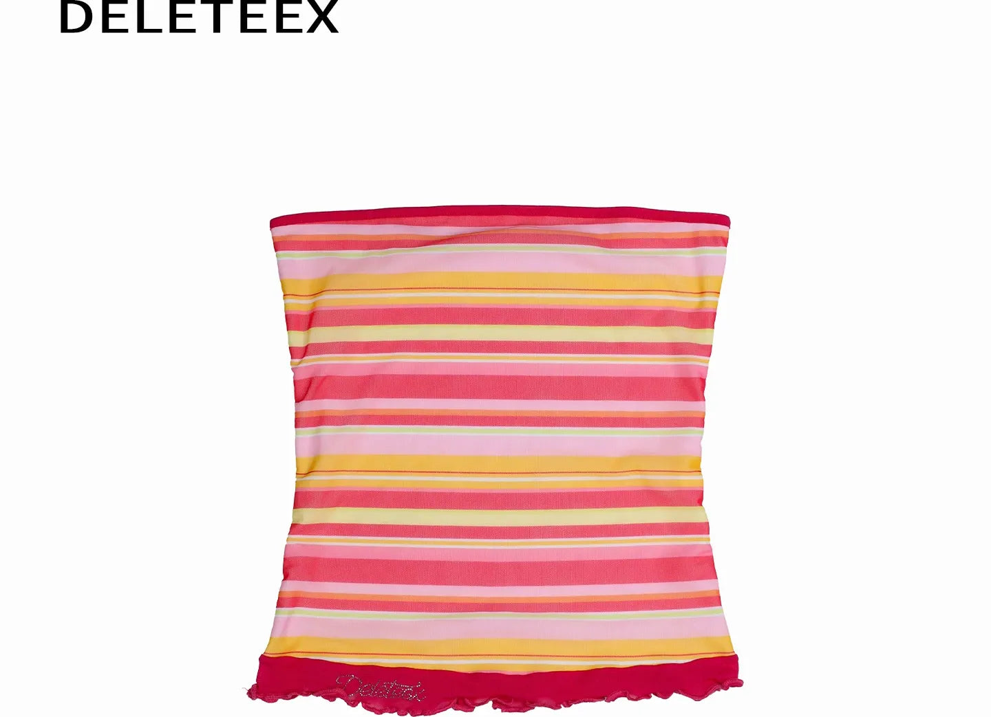 Striped Stretch Tube Top