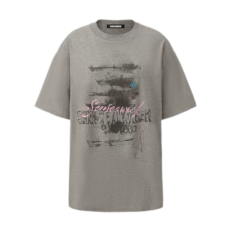 Cotton Rhinestone Graphic T-Shirt