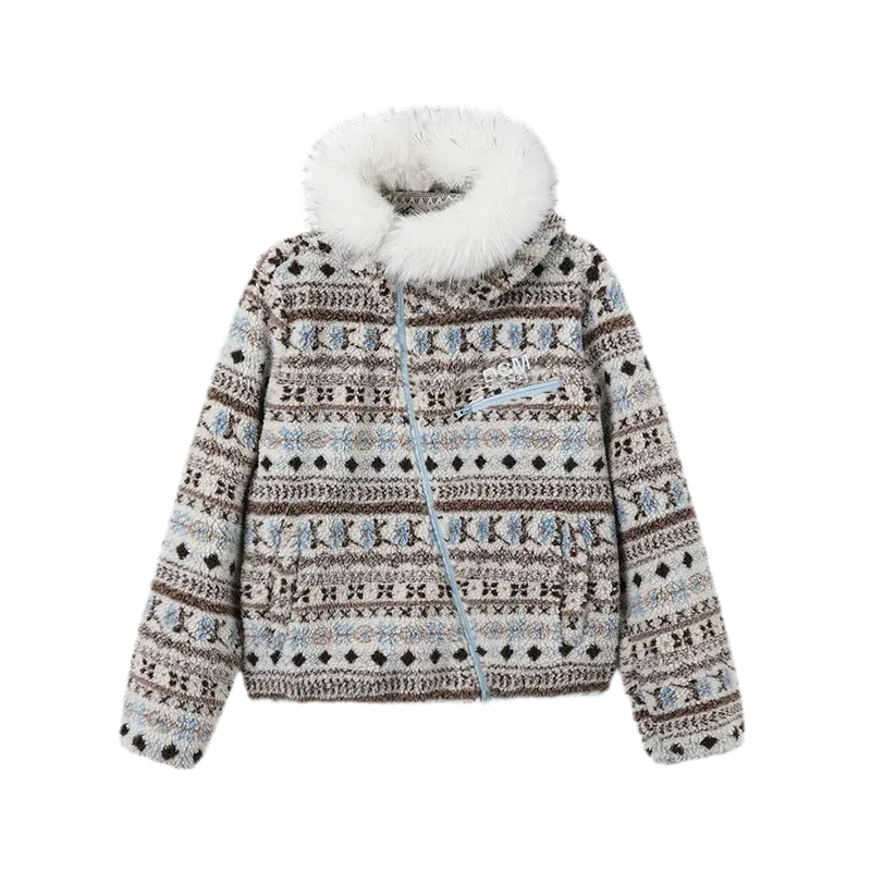 Nordic Jacquard Fleece Jacket