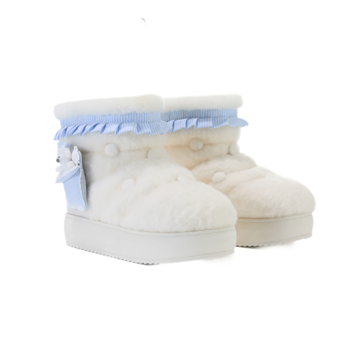 Plush Trim Platform Snow Boots