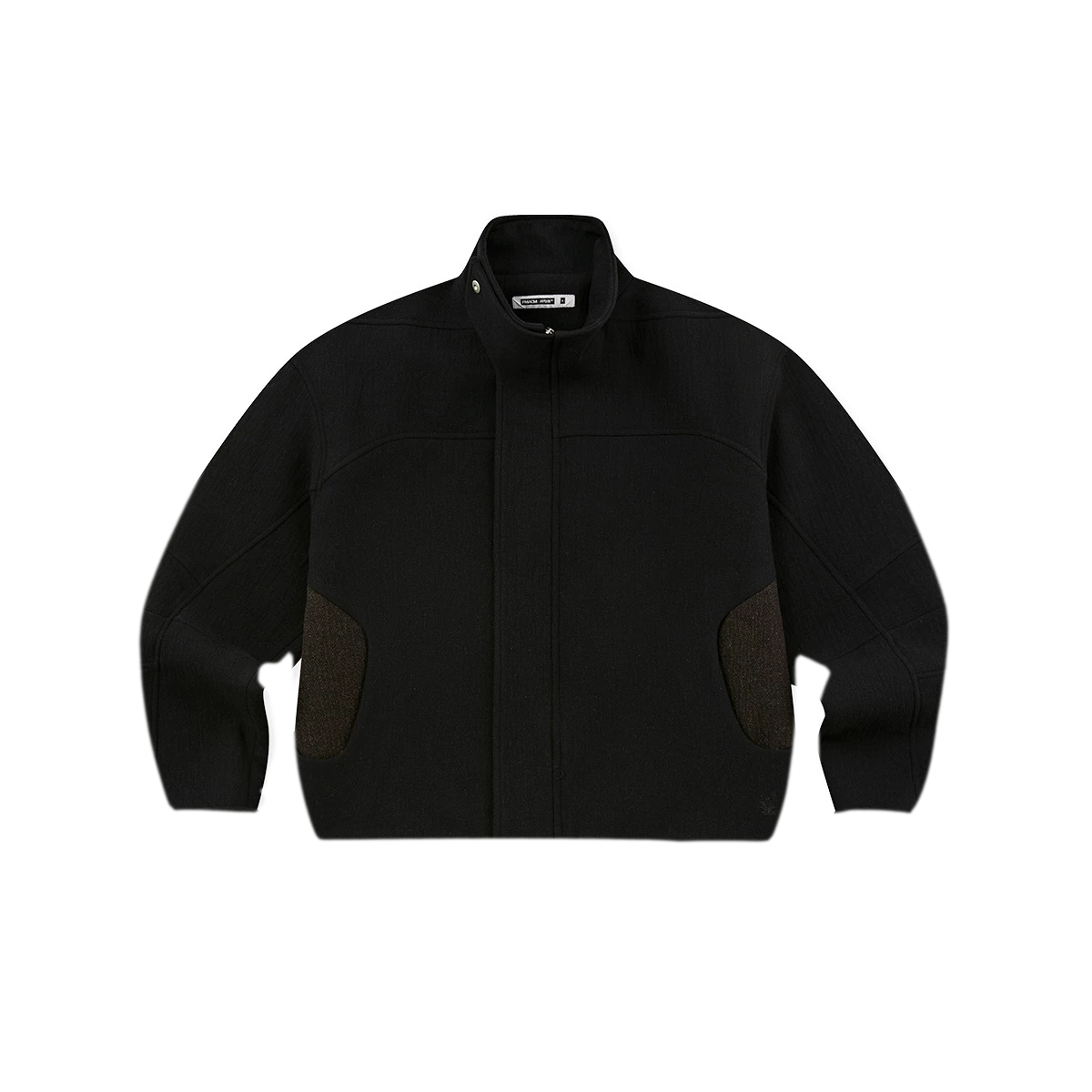 Wool Blend Stand-Collar Jacket