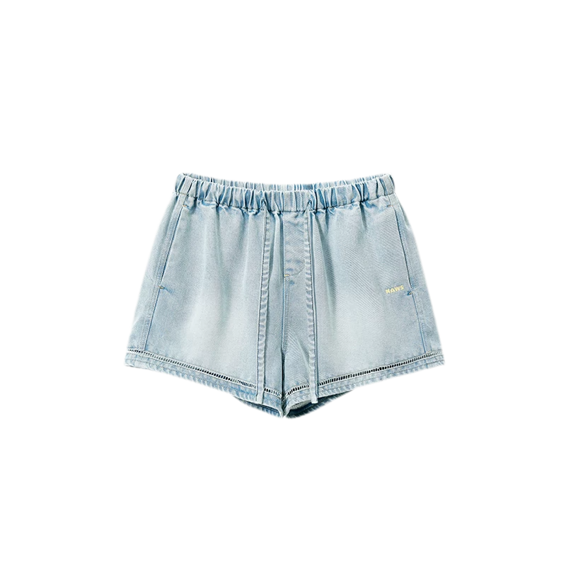 Lyocell Washed Denim Shorts