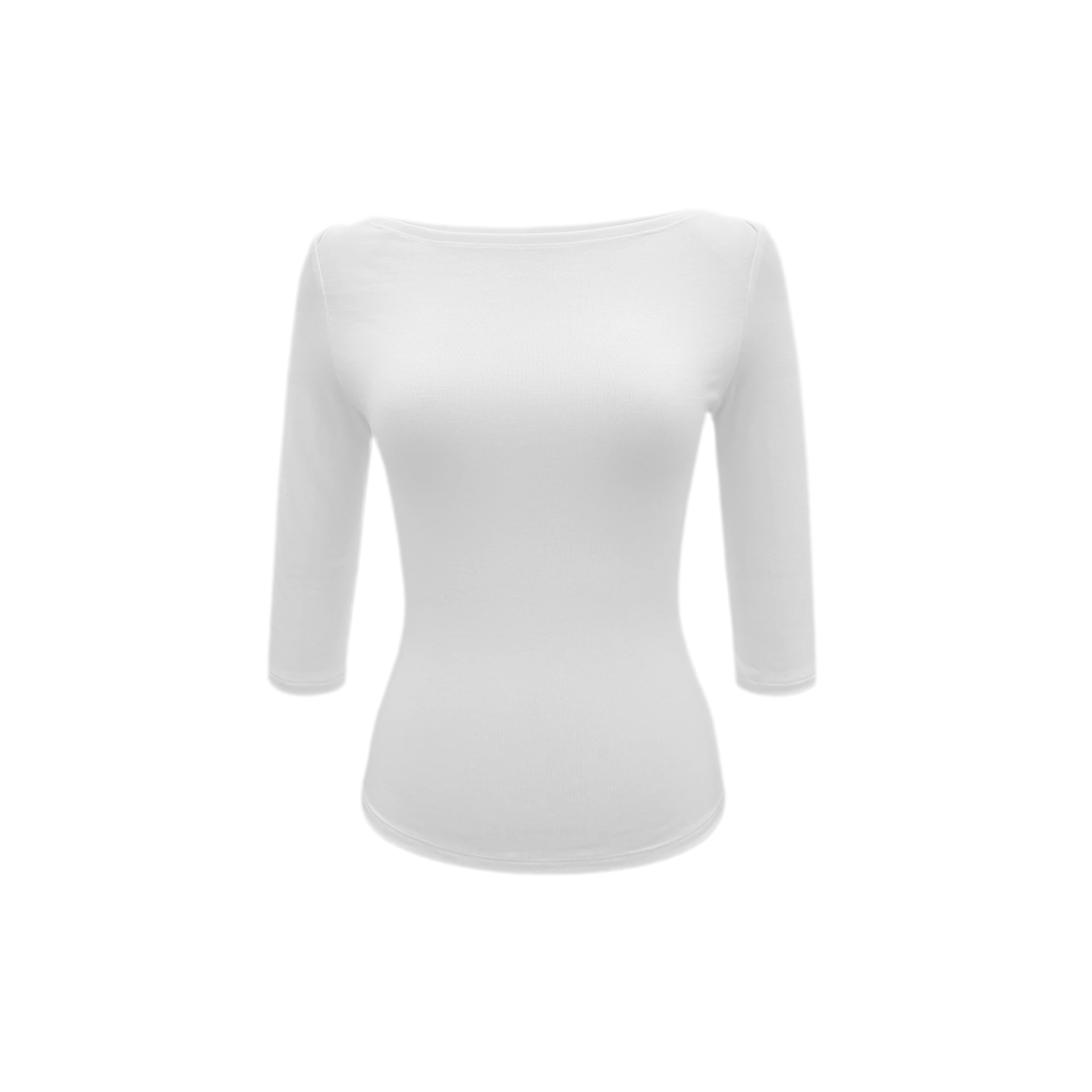 Lyocell Boat Neck Knit Top