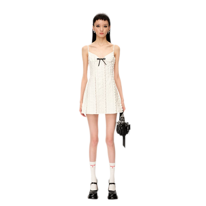 Elegant French Short Camisole Dress