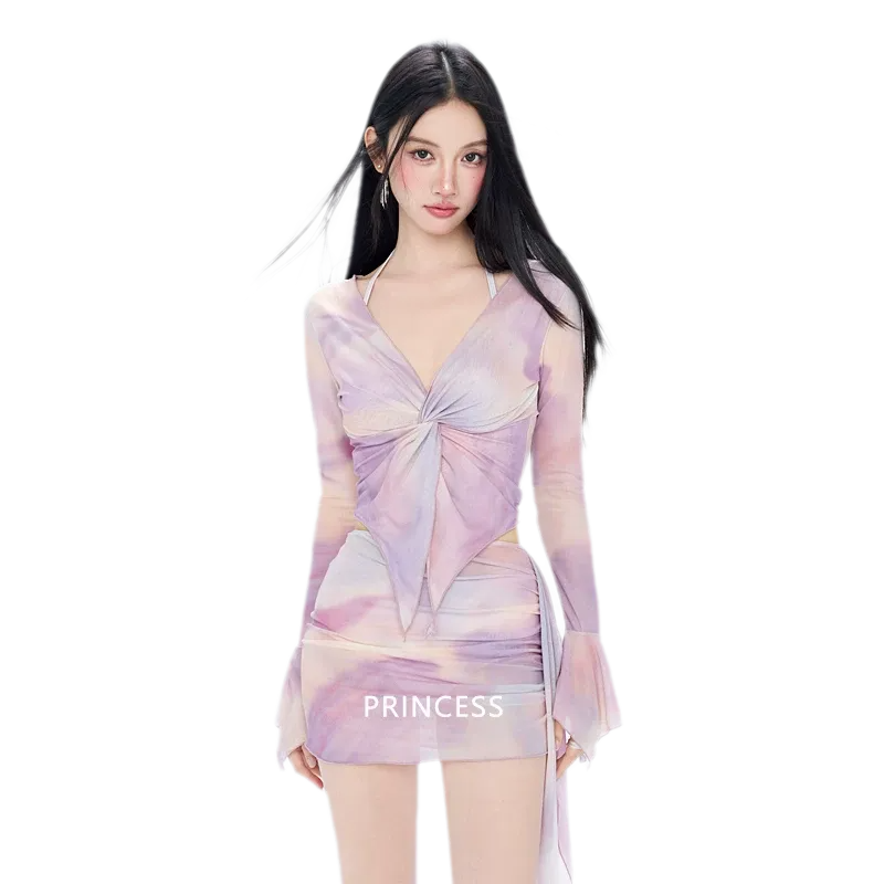 Sheer Layered Swim Set
