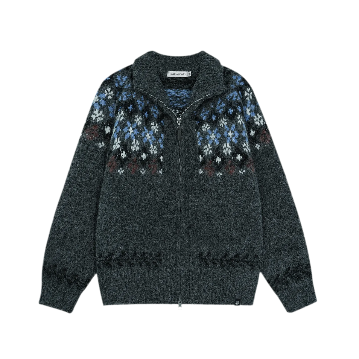Cardigan en maille jacquard Fair Isle