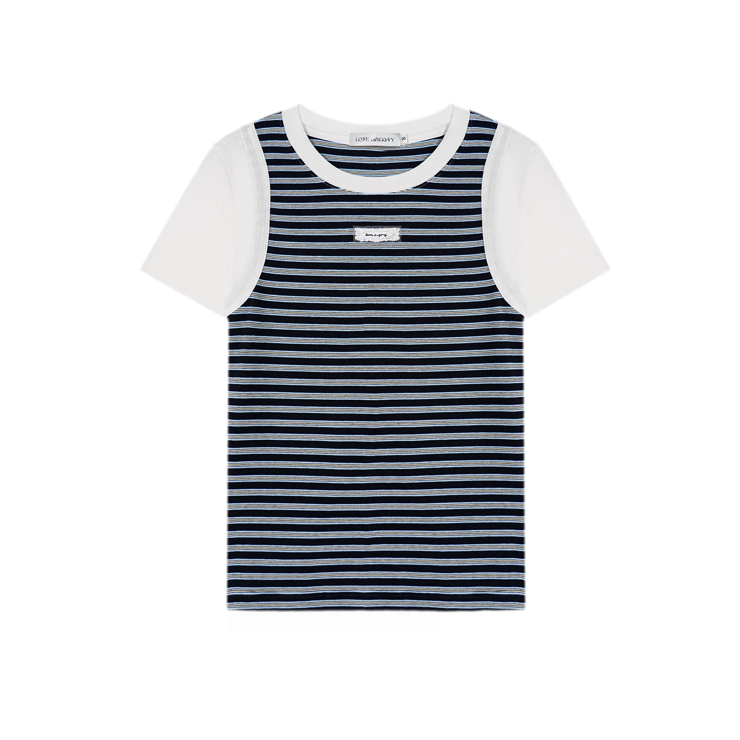 Faux Two-Piece Tee