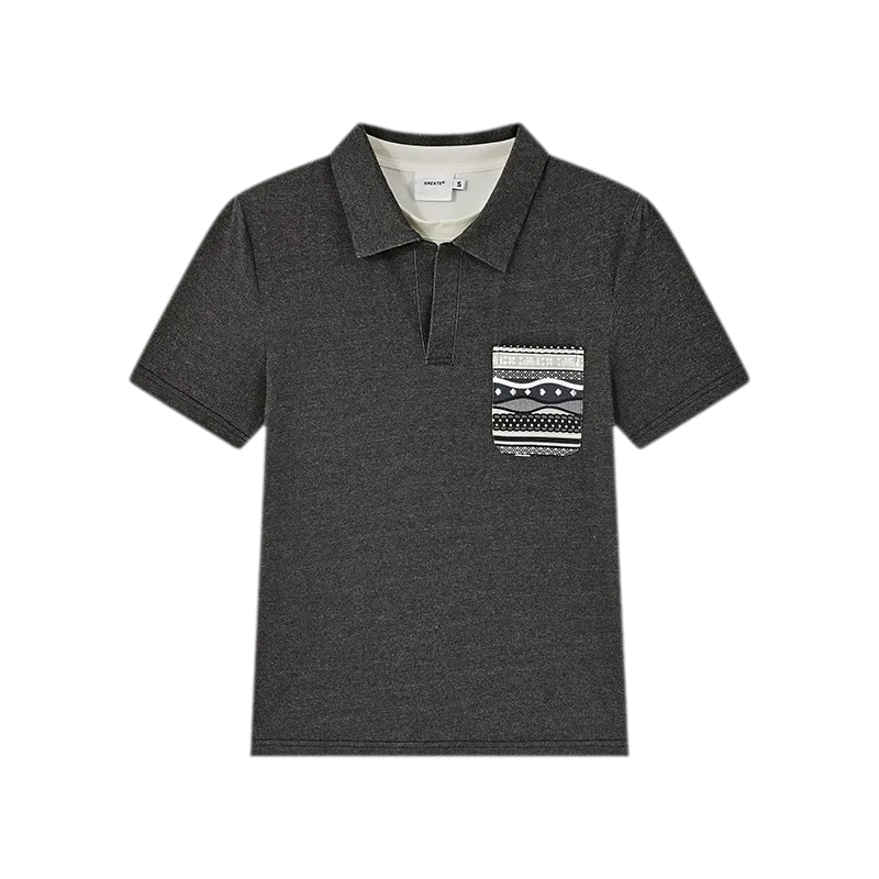 Fair Isle Tailored Polo Shirt