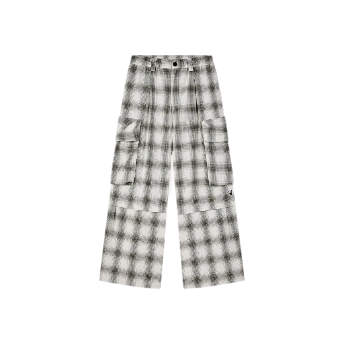 Yarn-Dyed Plaid Convertible Pants