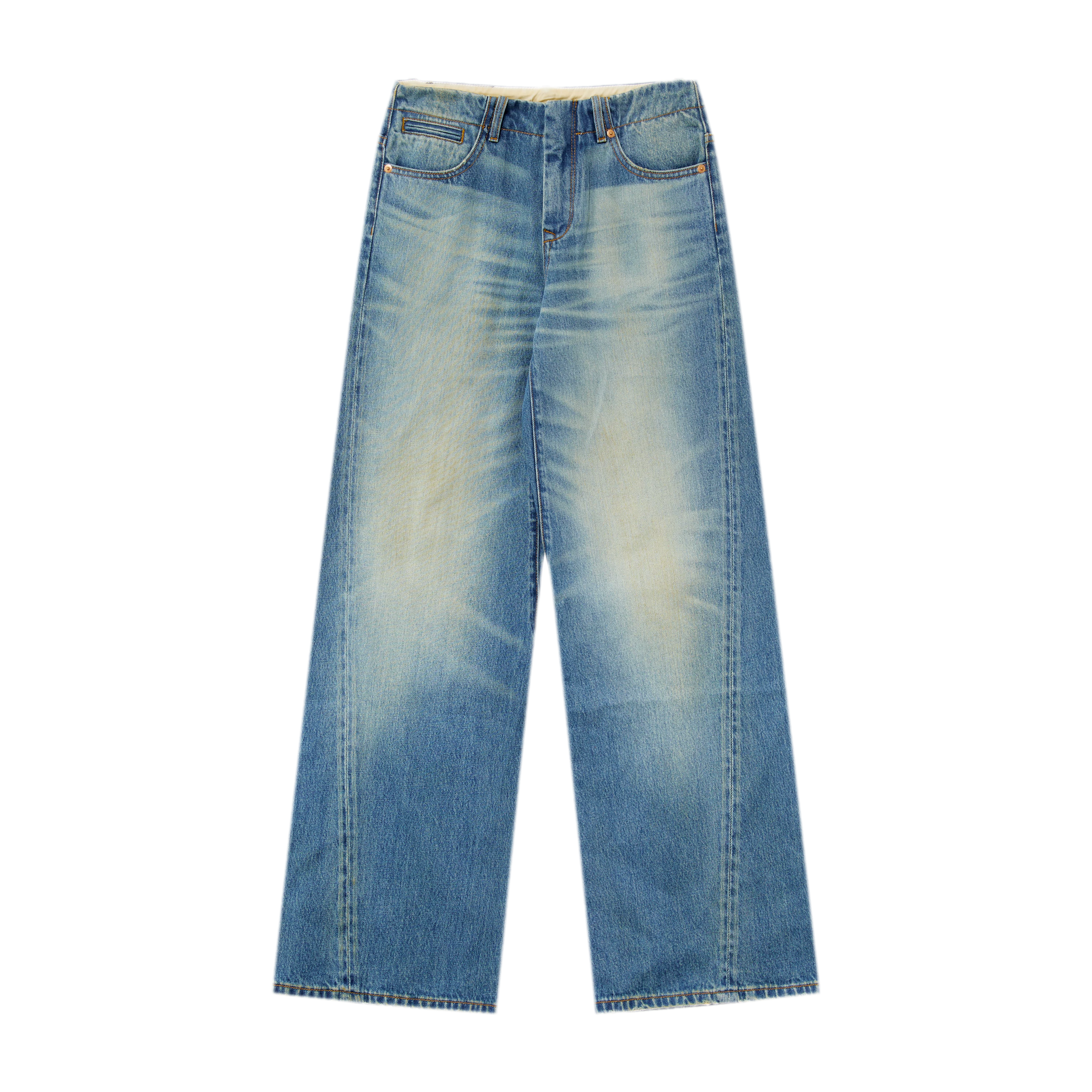 Vintage Wash Wide Jeans
