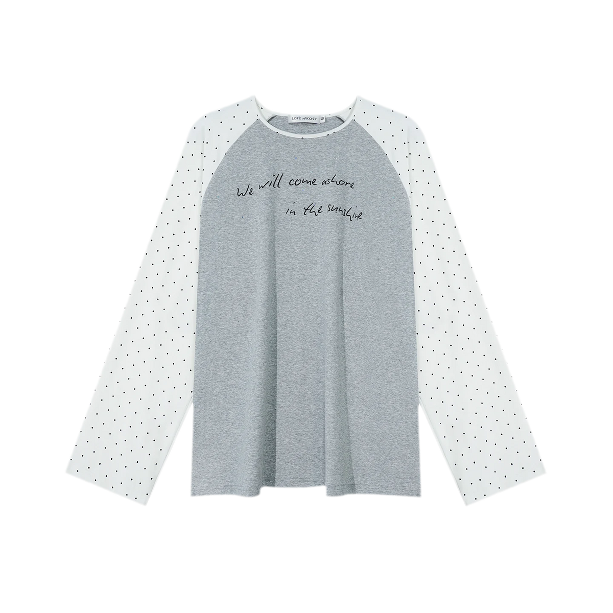 Vintage Polka Dot Raglan Tee