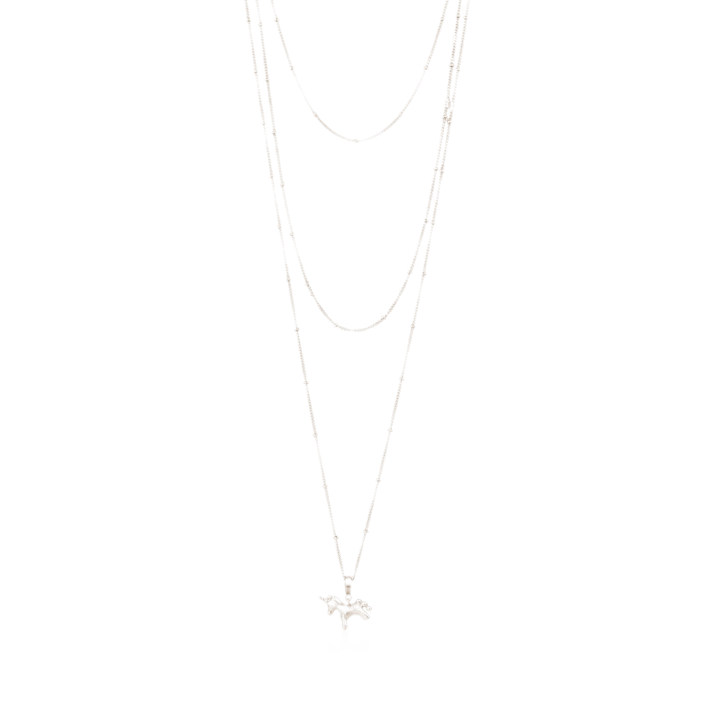 Coffee Gold Layered Sweater Necklace