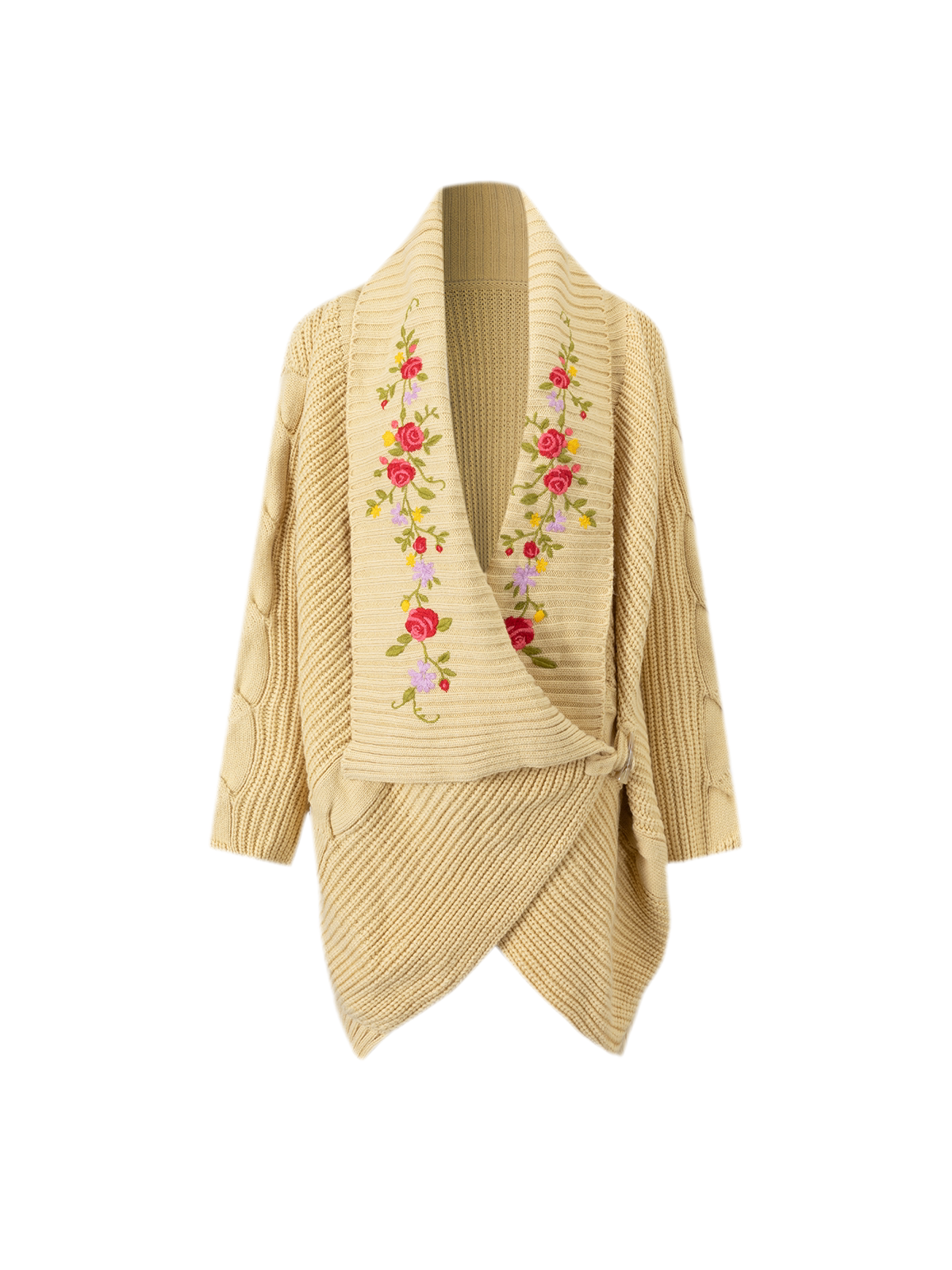 Bộ cardigan dệt kim thêu