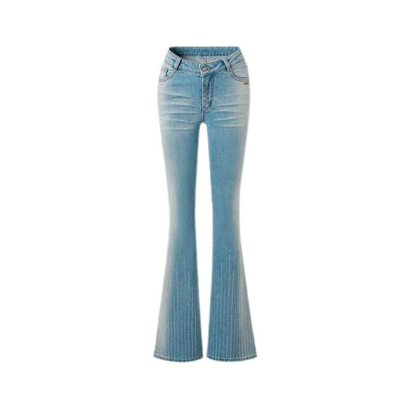 Shimmer Micro-Flare Jeans