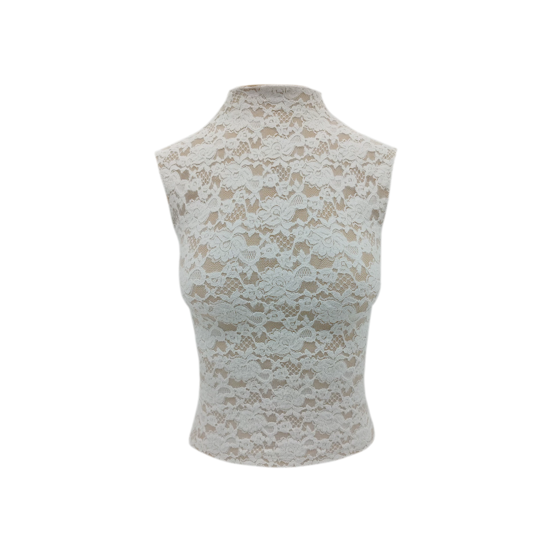 Stretch Lace Cropped Camisole