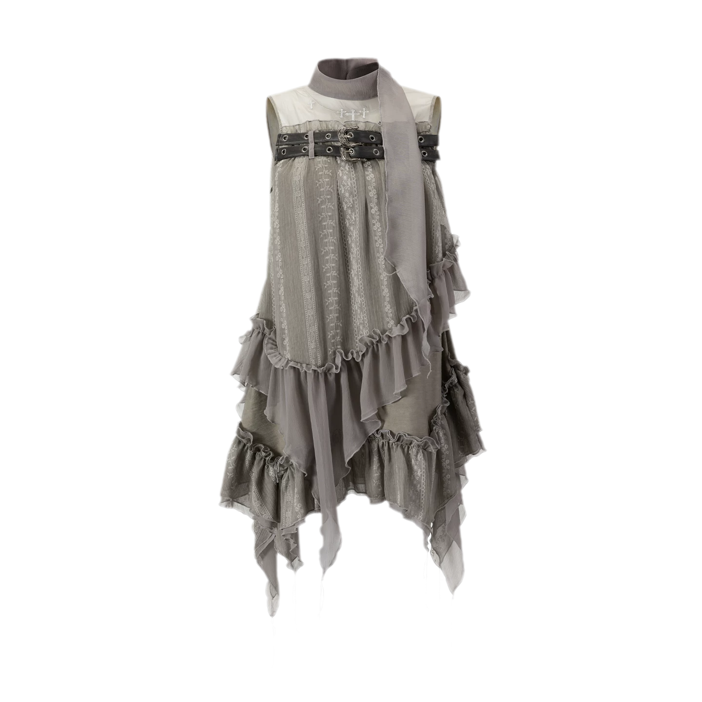 Lace Armor Mesh Dress