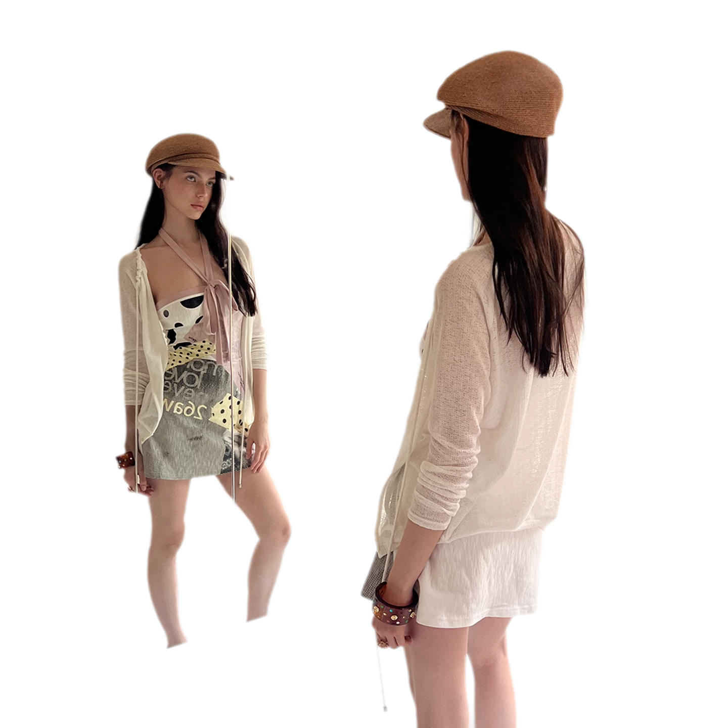 Summer Vintage Knit Sun Protection Cardigan