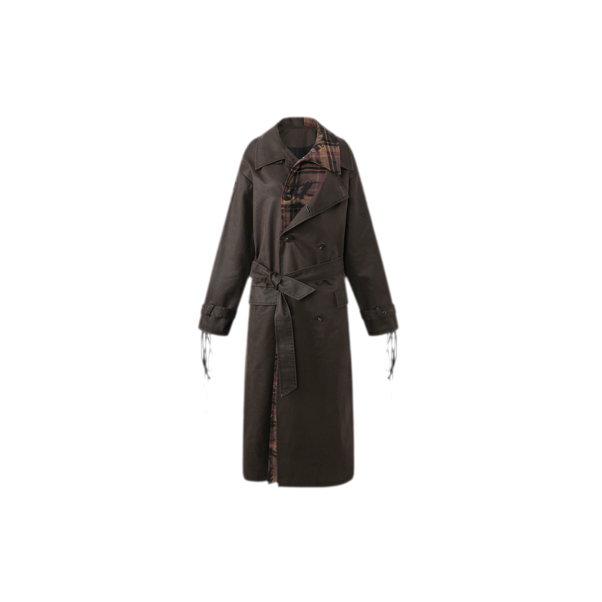 Distressed Punk Trench Coat