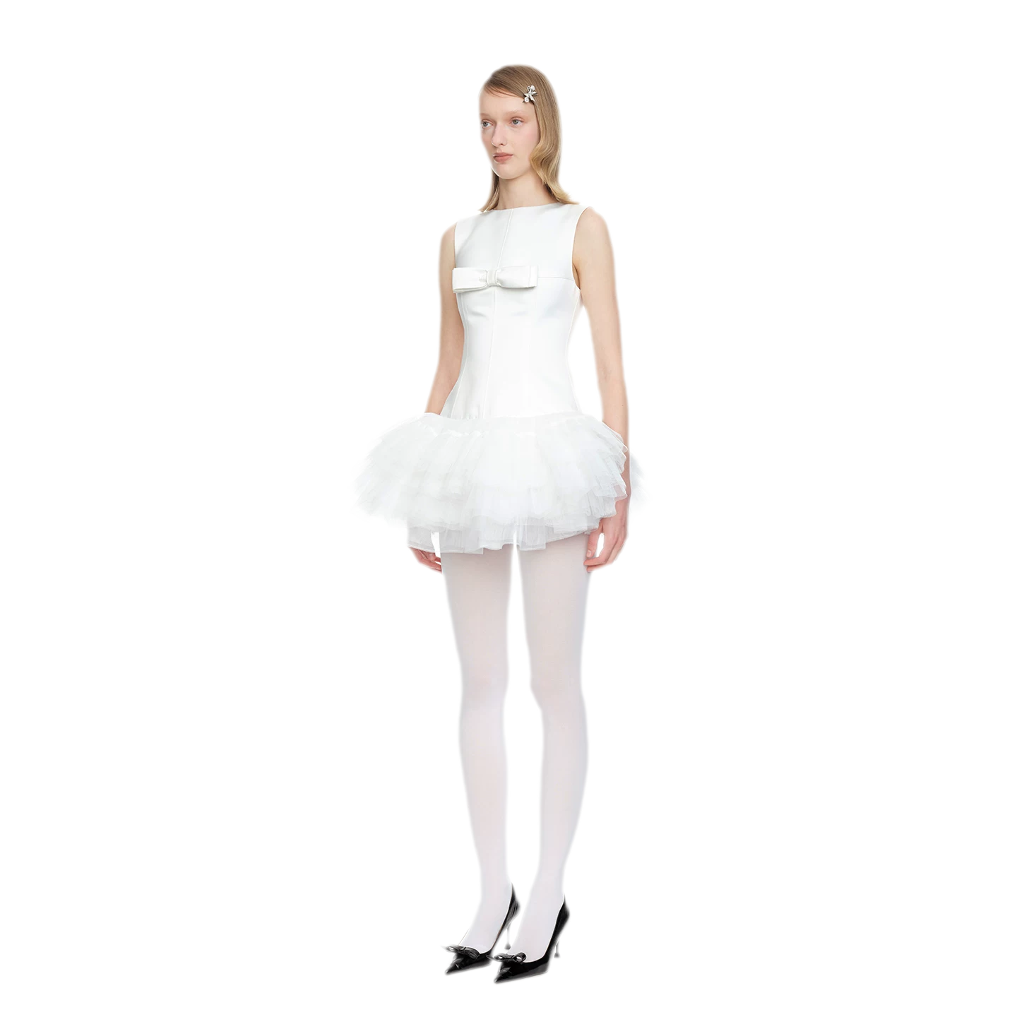 Layered Tulle Bowknot Dress