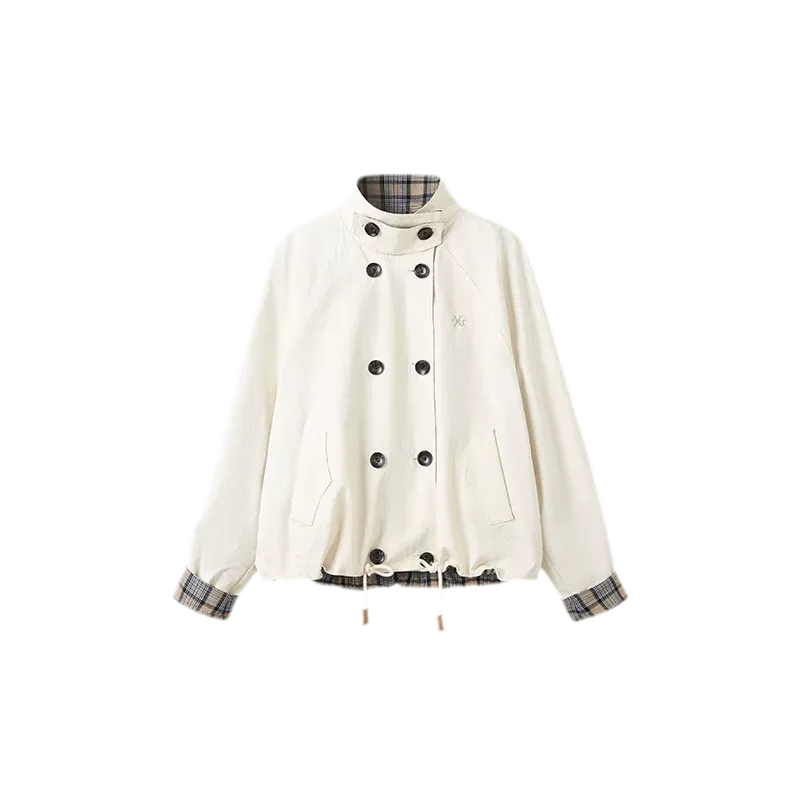 Yarn-Dyed Plaid Reversible Jacket
