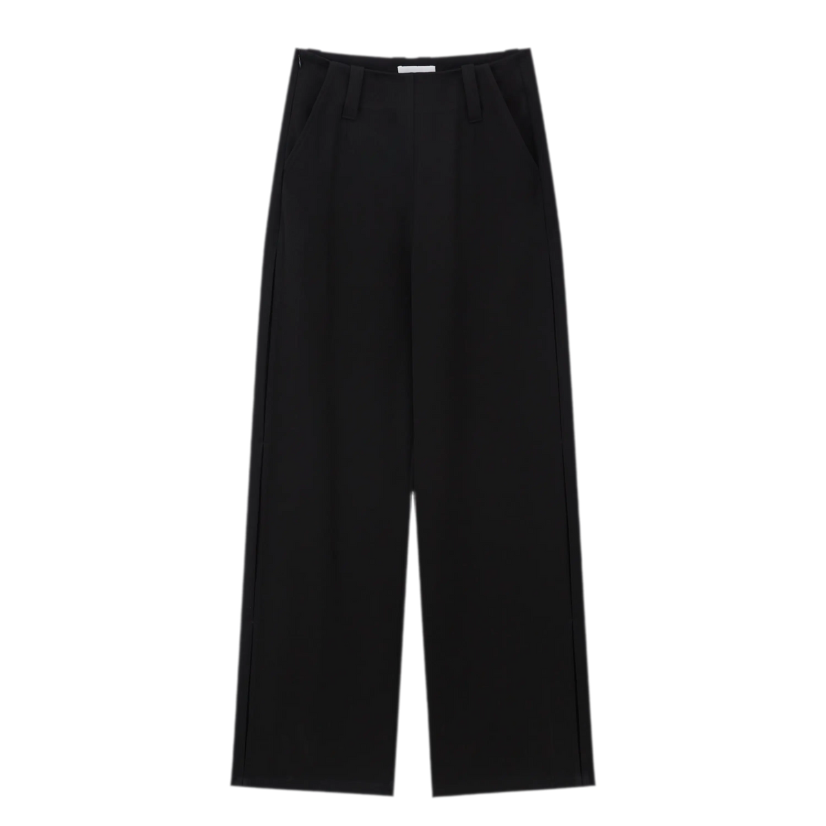 Soft Structured Wide-Leg Trousers
