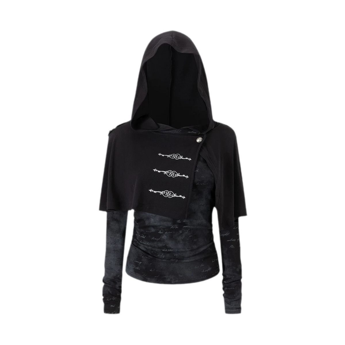 هودي كيب برقائق فضية