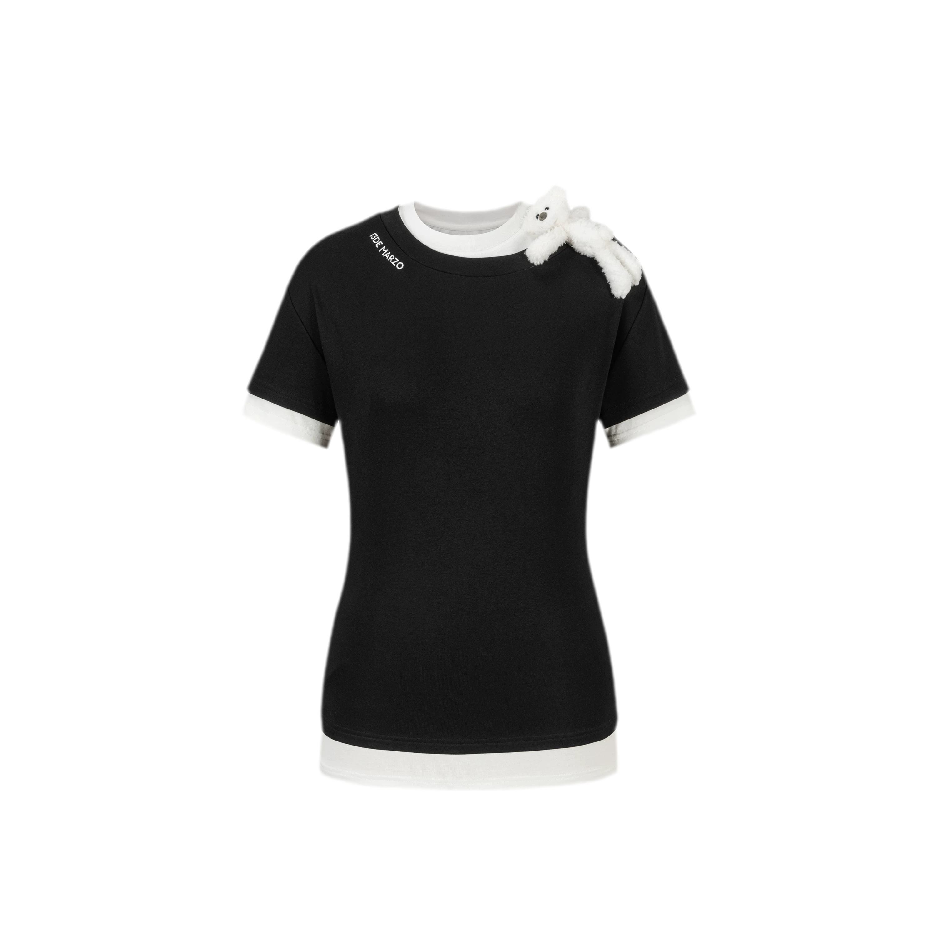 Off-Shoulder Layered Tee