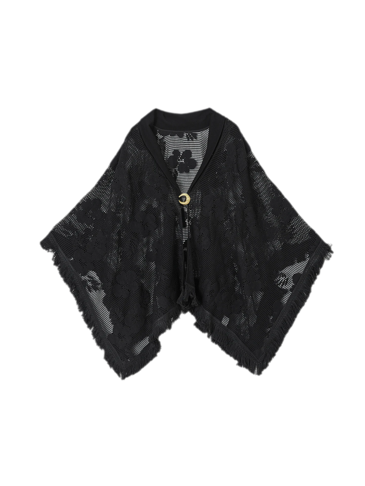 Hollow Woven Tassel Cloak
