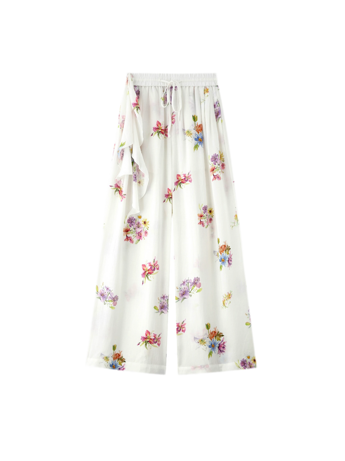 Lyocell Floral Wide-Leg Set