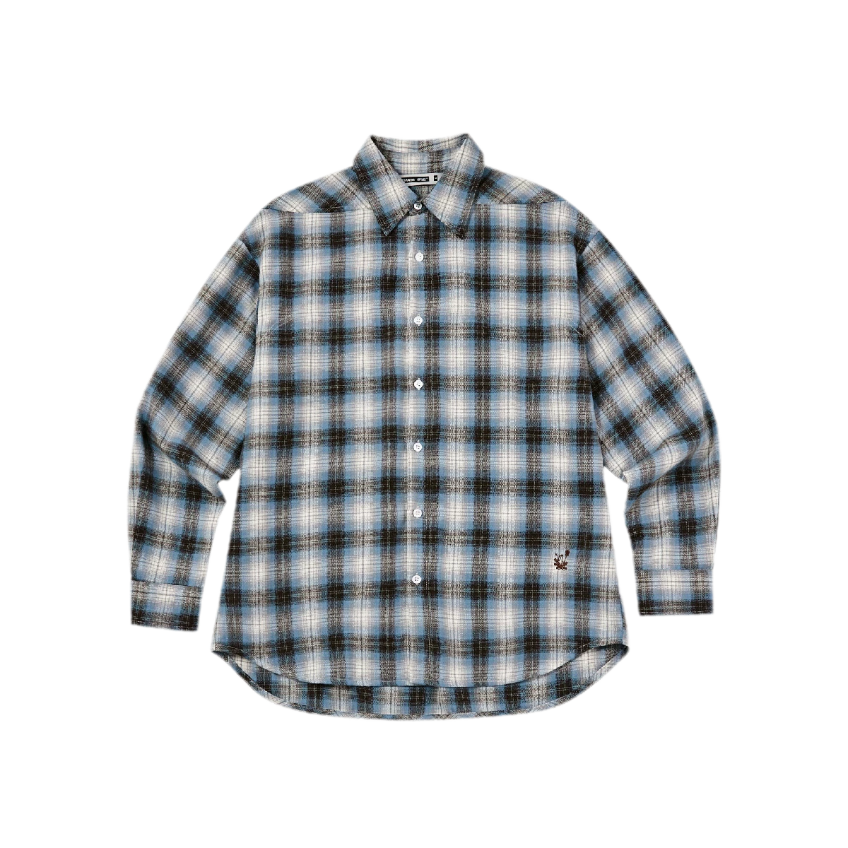 Textured Yarn-Dyed Plaid Overshirt
