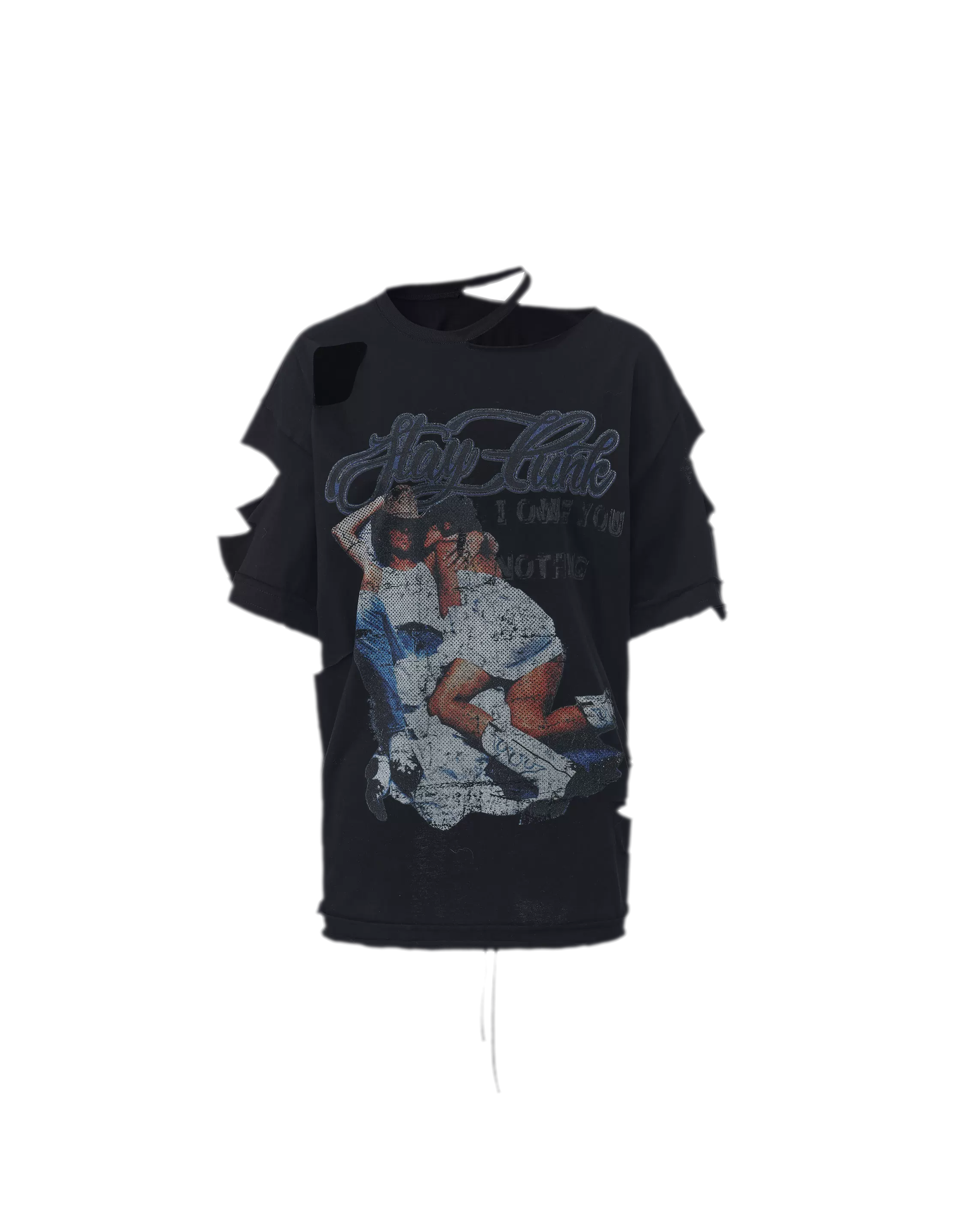 24ANS Distressed Punk T-Shirt – T-Shirts & Polos