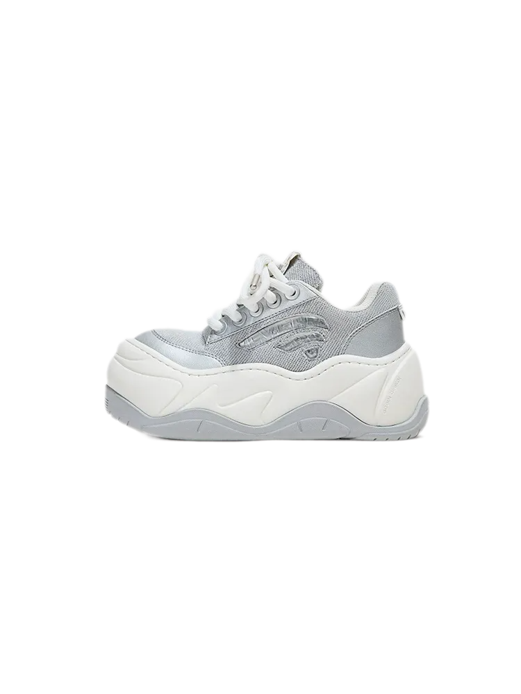 Wave Sole Platform Sneakers