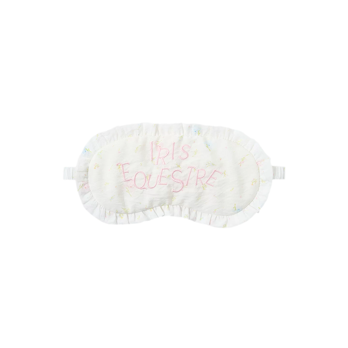 French Ruffle Embroidered Sleep Eye Mask