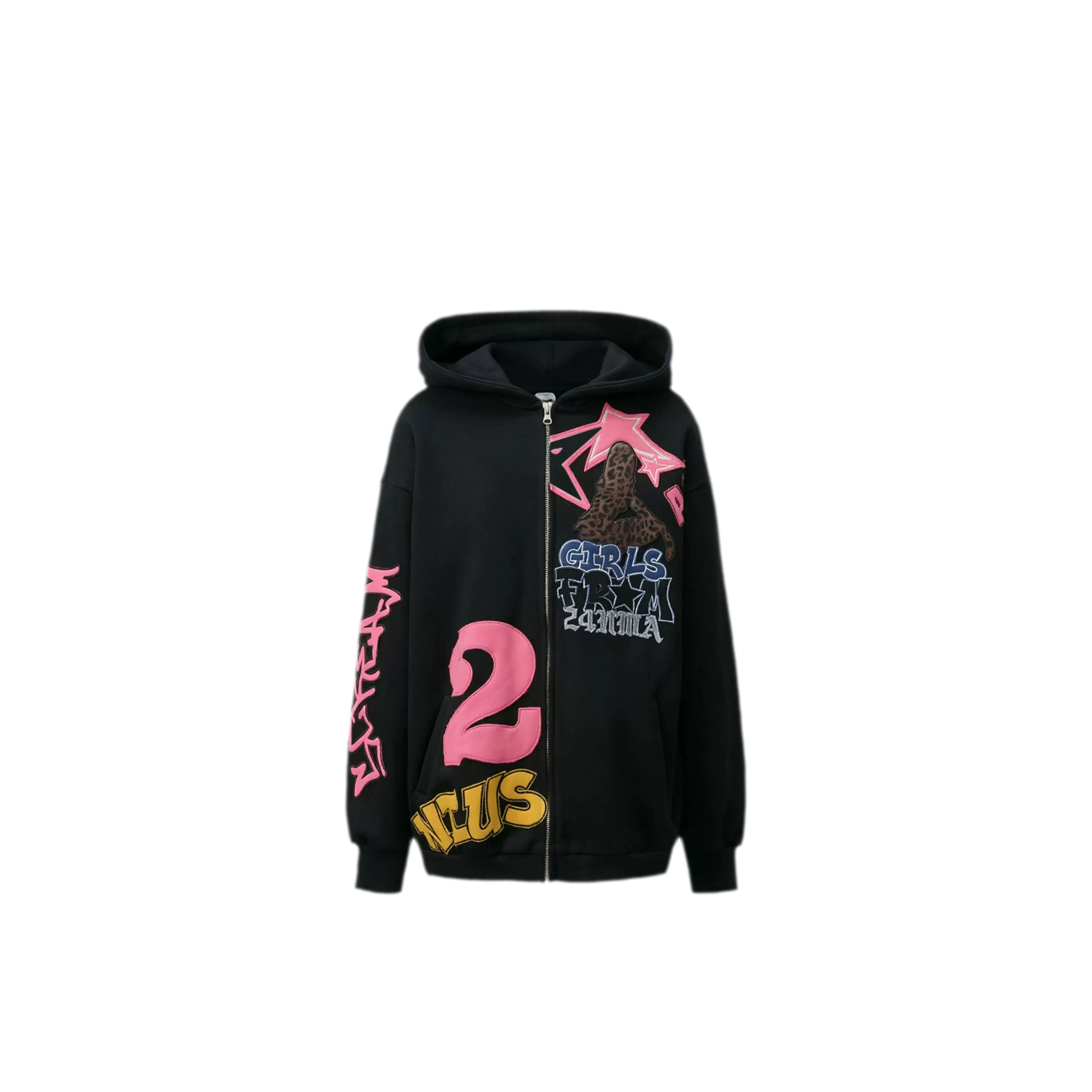 Appliqué Oversize Hoodie Pants Set